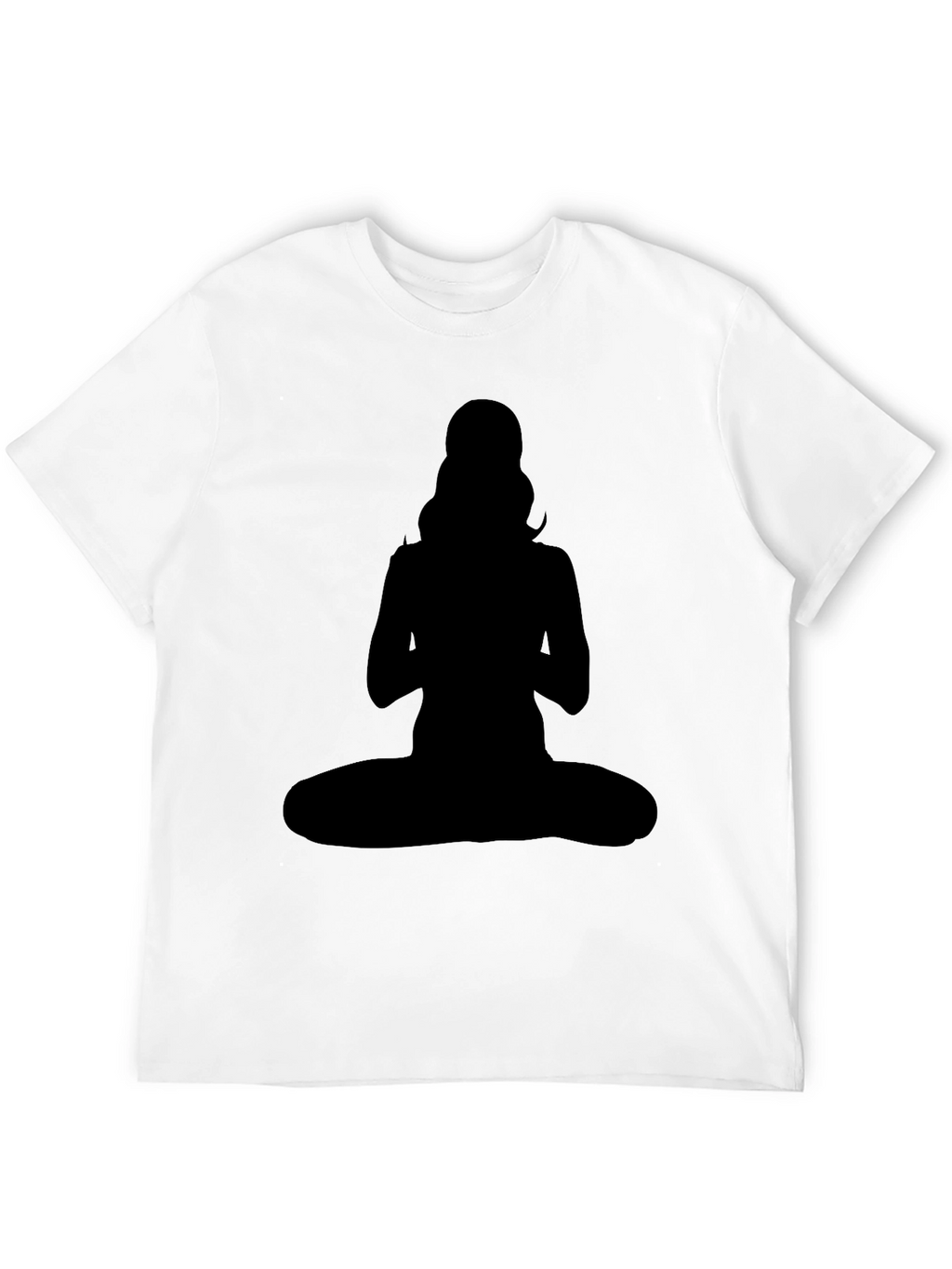 Silhouette Yoga Pose Graphic Tee - Black