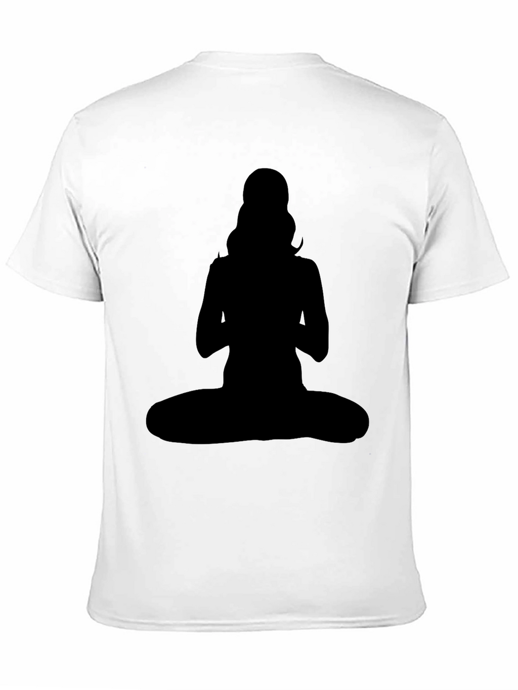 Silhouette Yoga Pose Graphic Tee - Black
