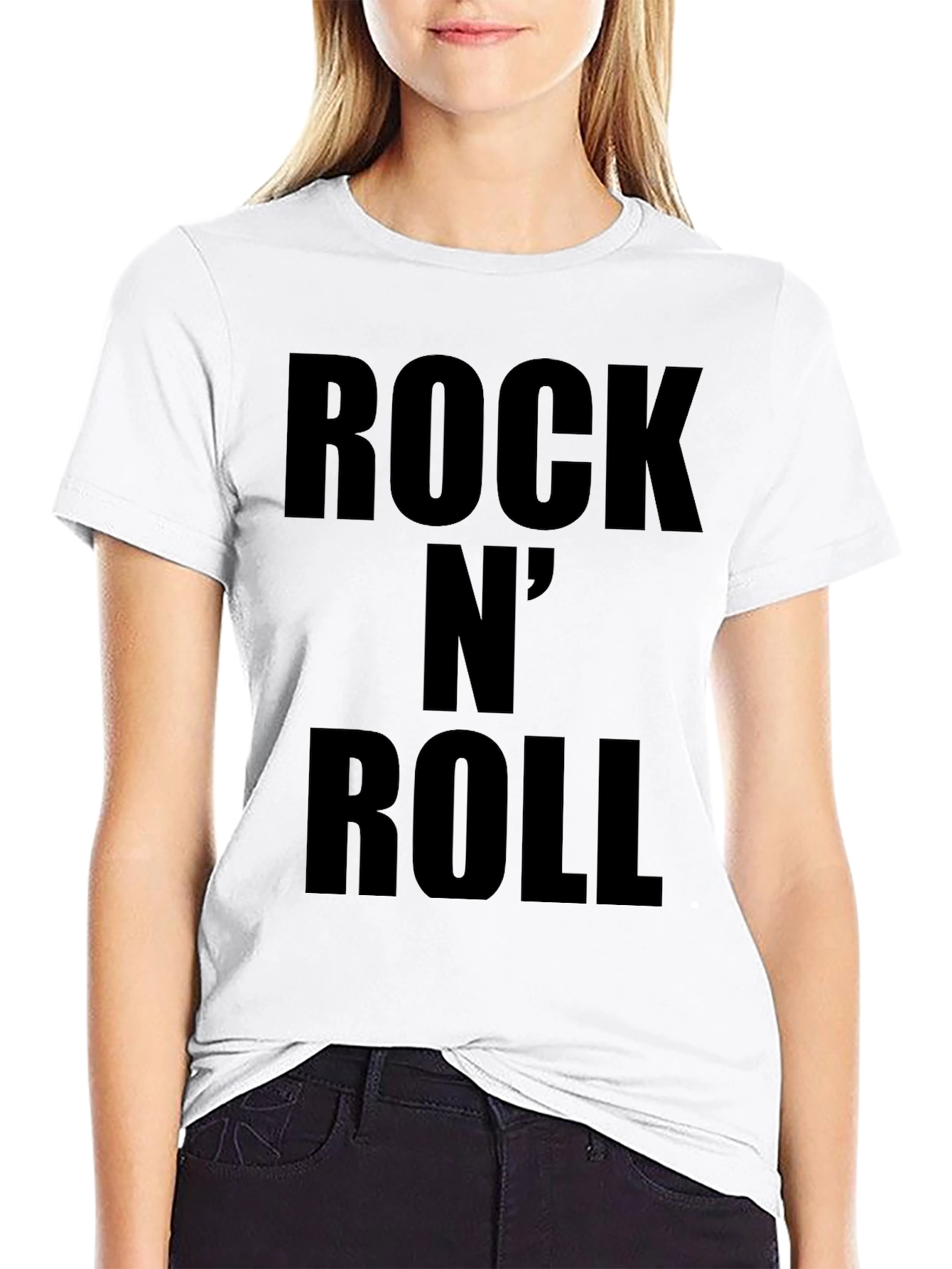 Rock N Roll Graphic Tee - Classic Black T-Shirt