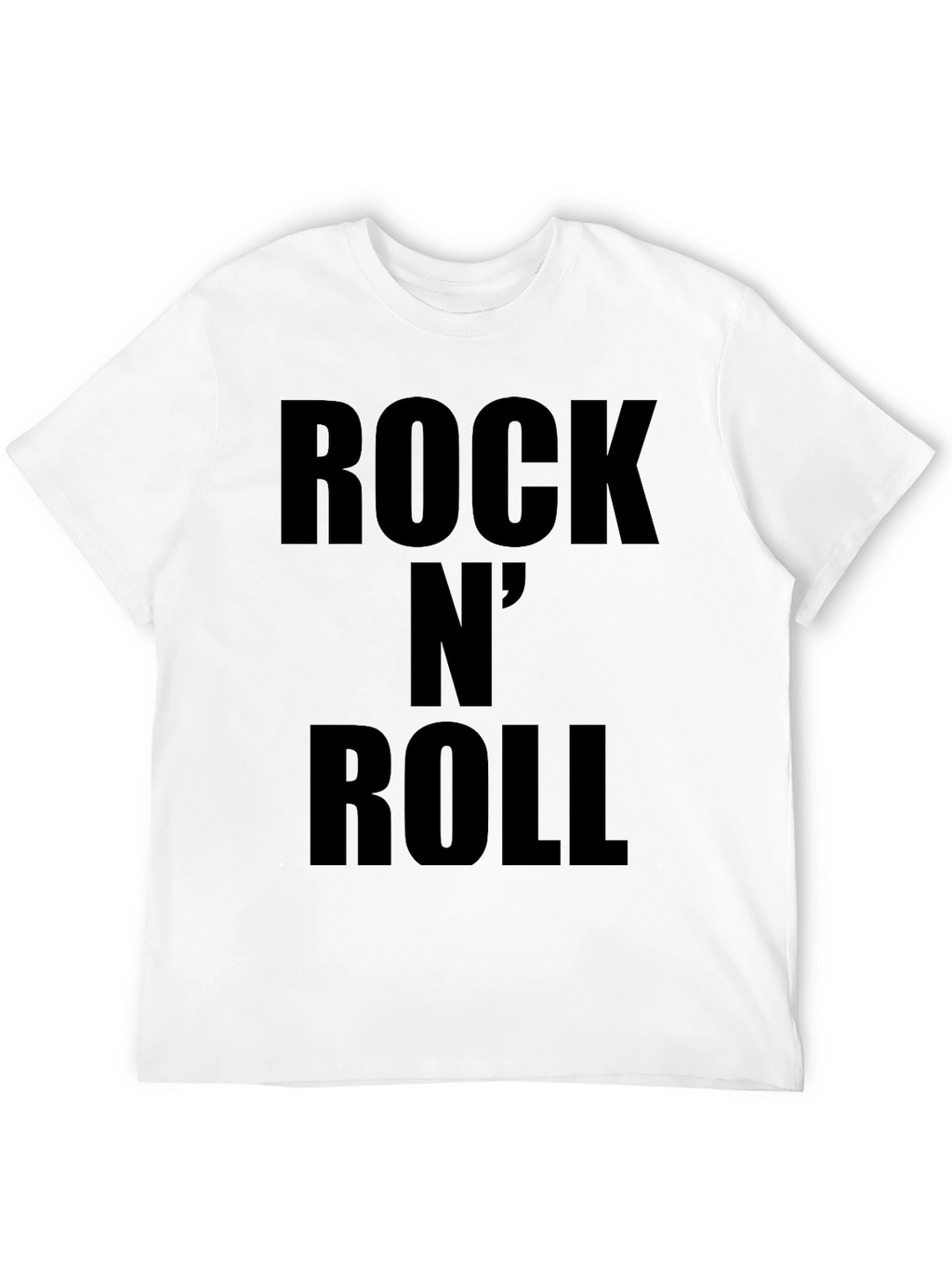 Rock N Roll Graphic Tee - Classic Black T-Shirt