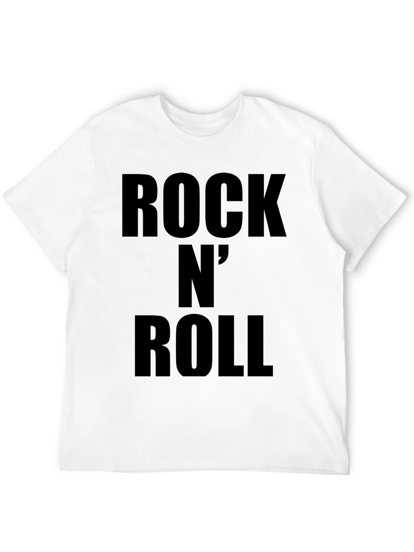 Rock N Roll Graphic Tee - Classic Black T-Shirt
