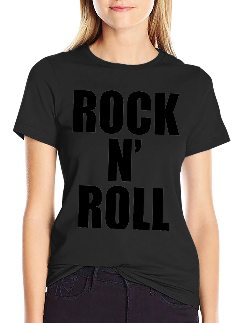 Rock N Roll Graphic Tee - Classic Black T-Shirt