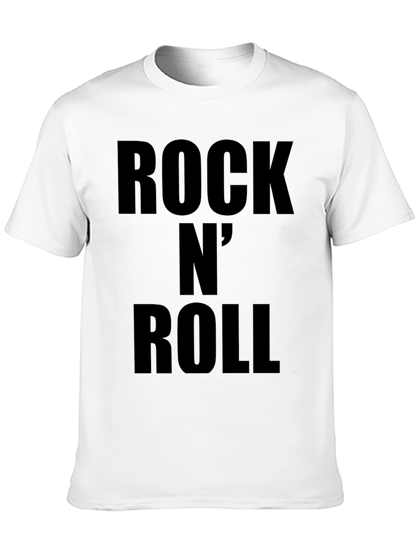 Rock N Roll Graphic Tee - Classic Black T-Shirt