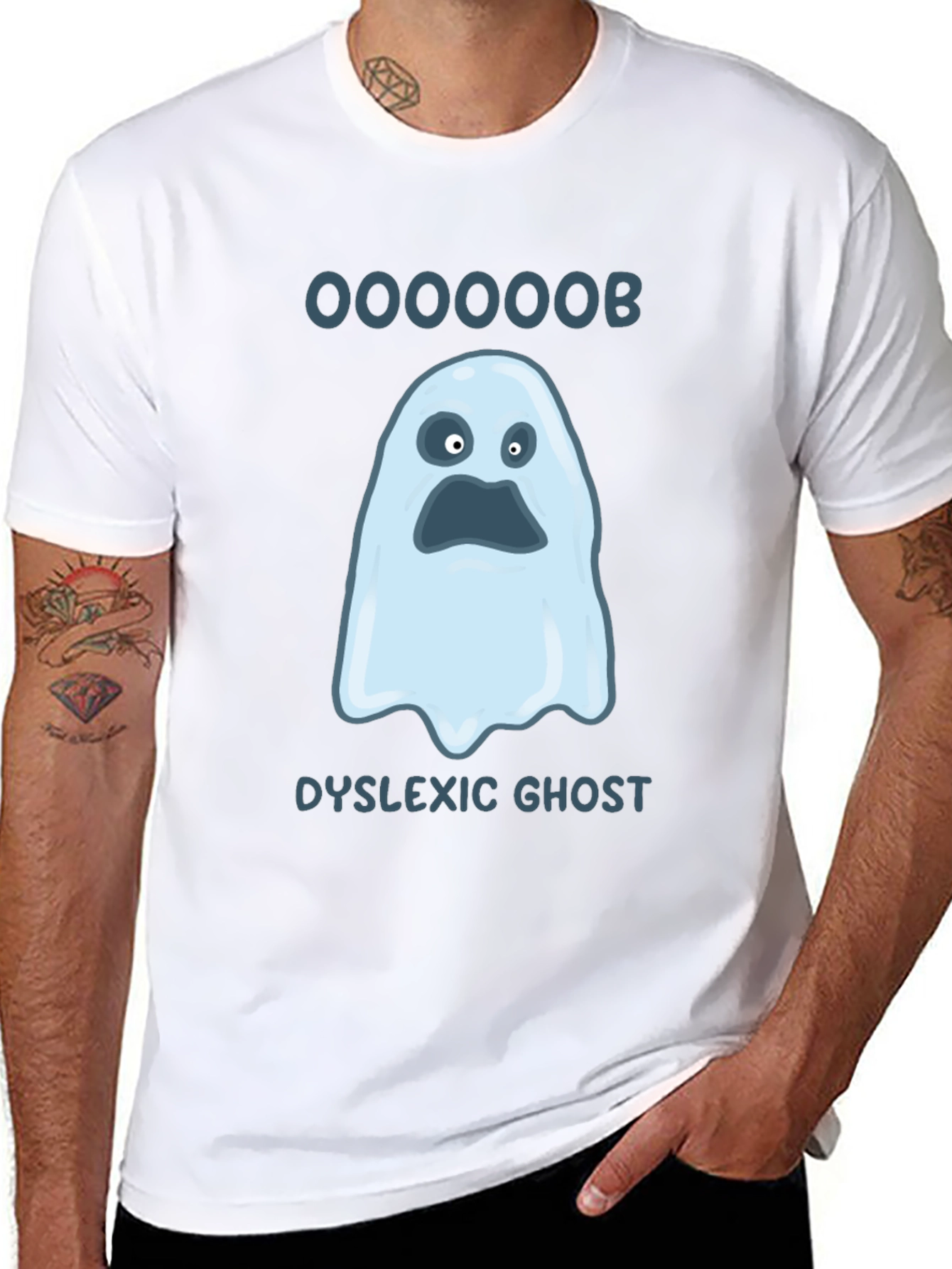 Dyslexic Ghost T-Shirt - Ooooooob!