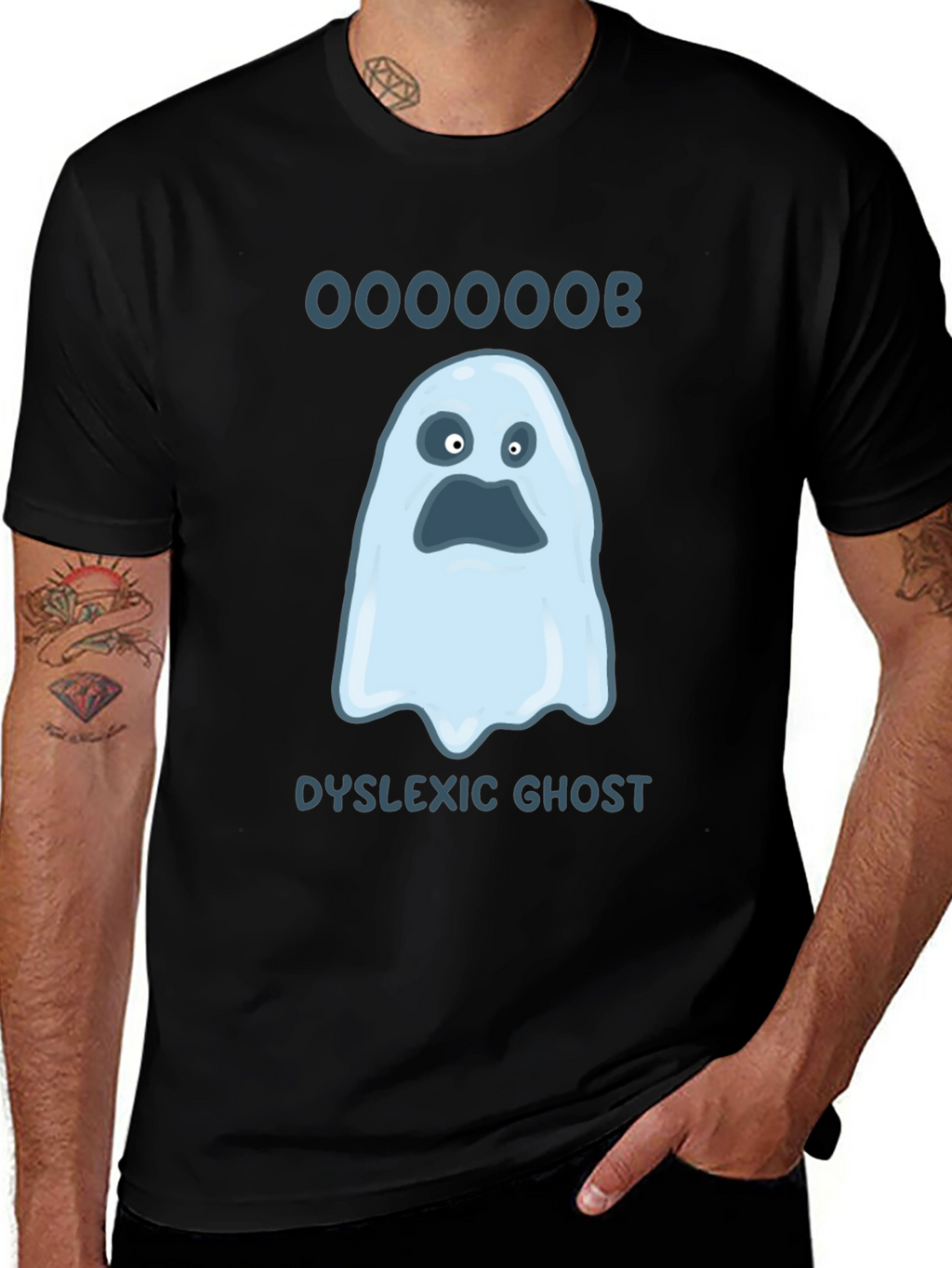 Dyslexic Ghost T-Shirt - Ooooooob!