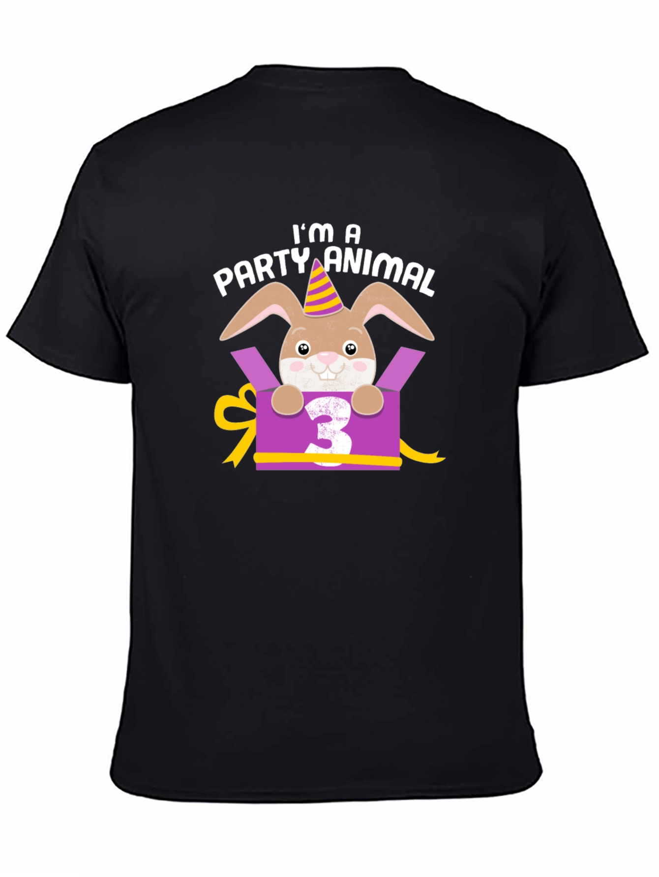 Im A Party Animal 3rd Birthday Rabbit T-Shirt