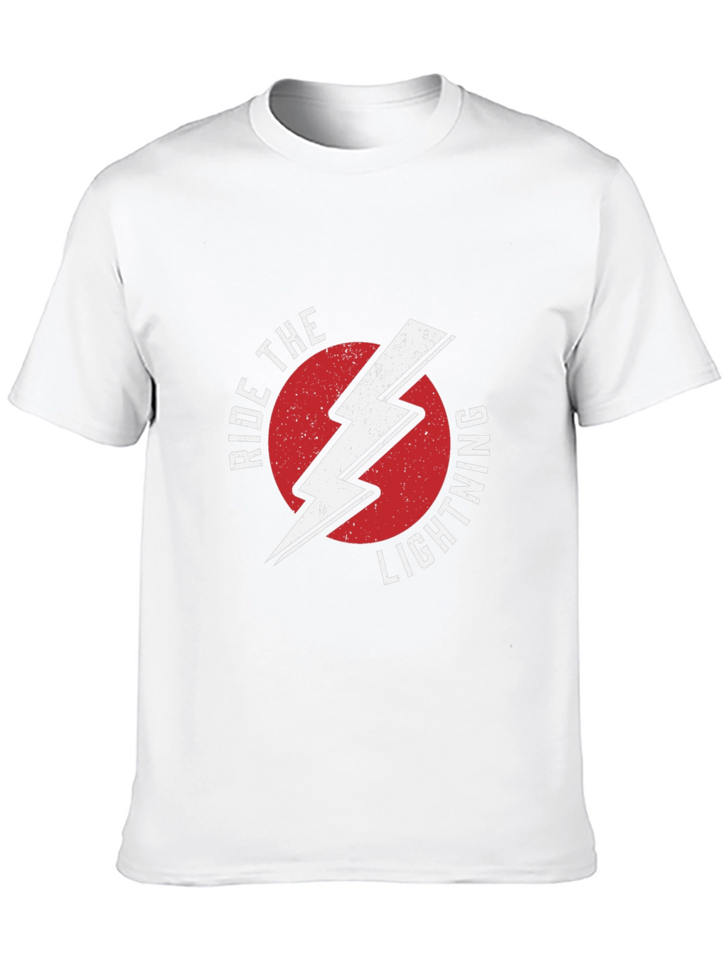 Ride The Lightning Graphic Tee - Black Cotton T-Shirt