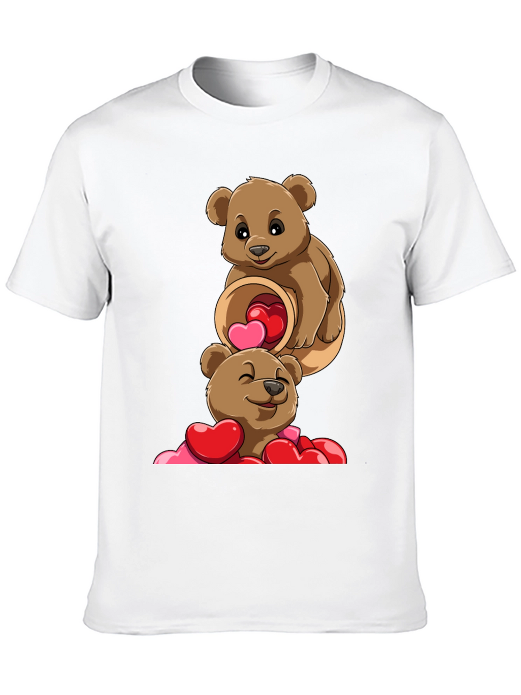 Bear Hugs & Hearts T-Shirt - Valentines Day Tee