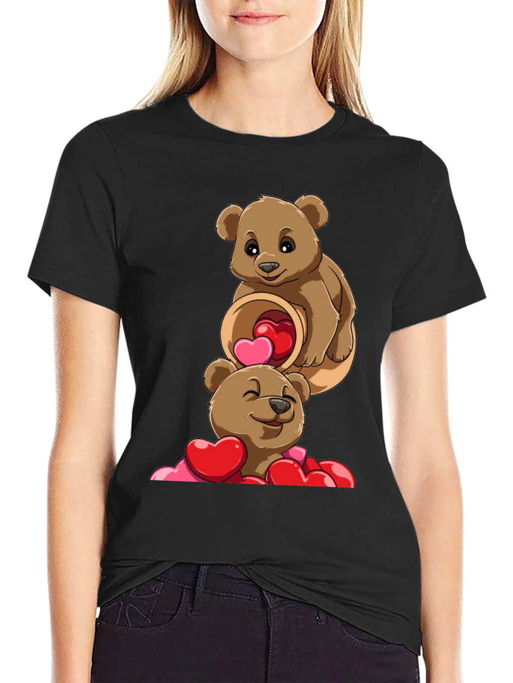 Bear Hugs & Hearts T-Shirt - Valentines Day Tee