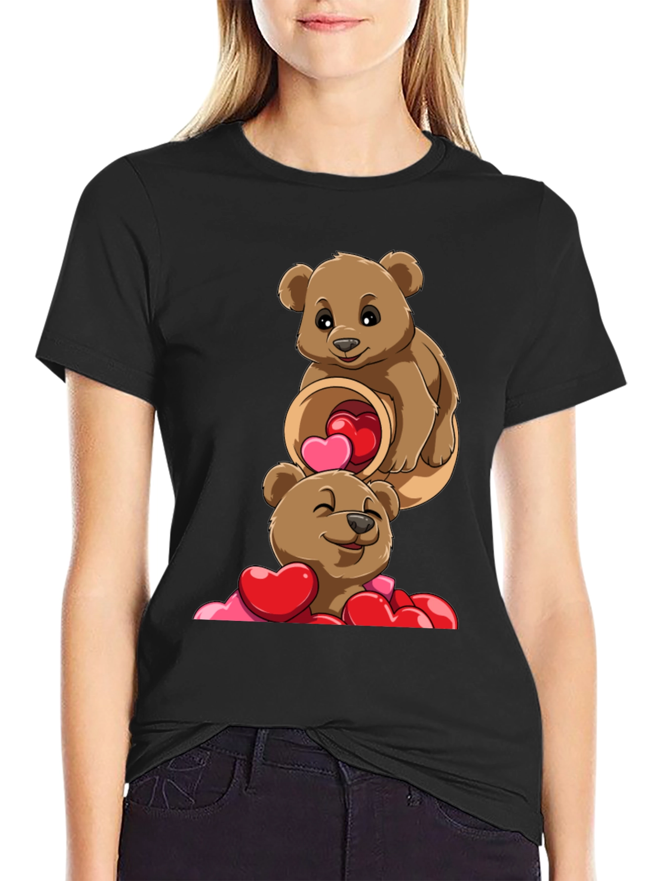 Bear Hugs & Hearts T-Shirt - Valentines Day Tee
