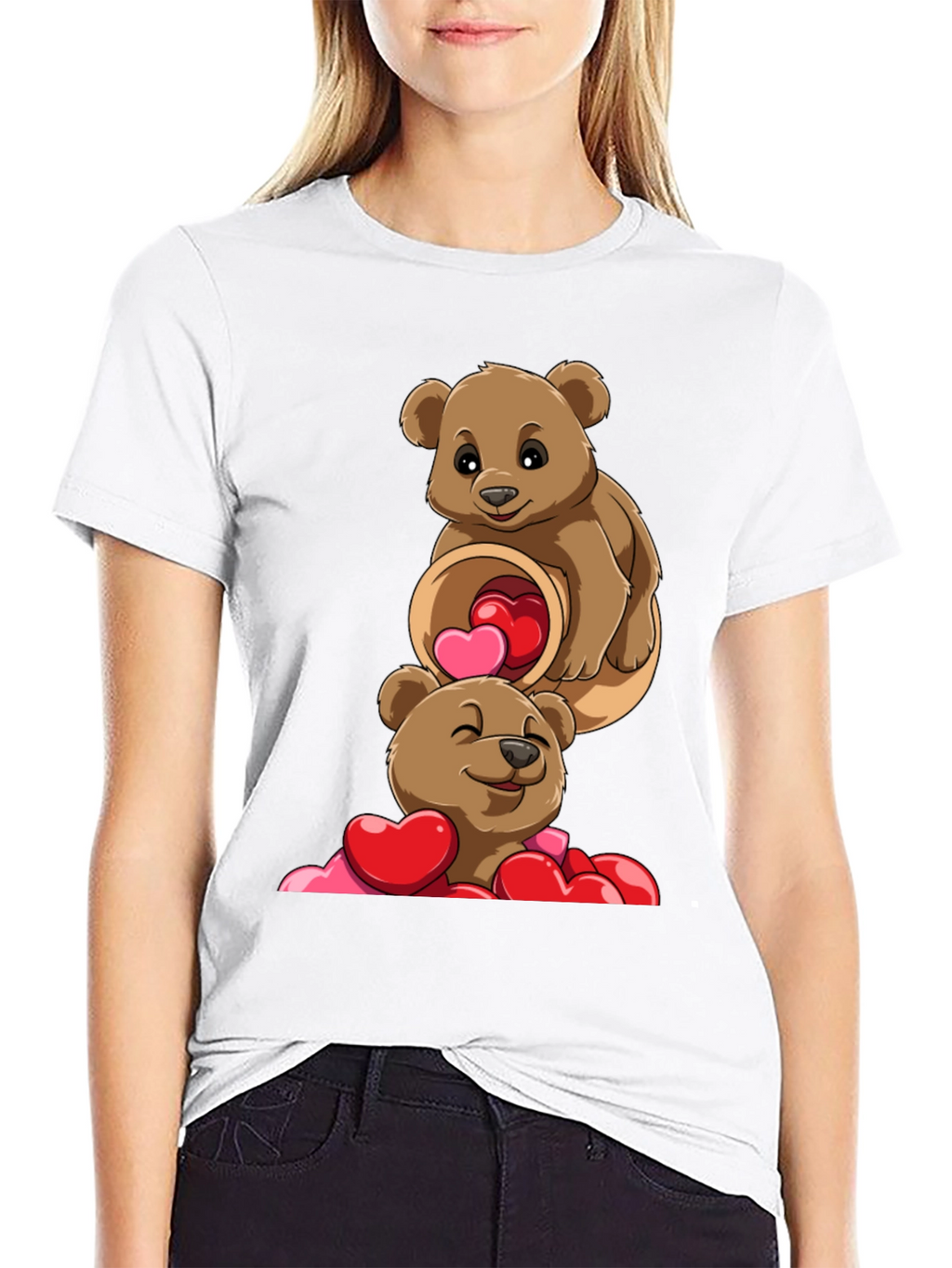 Bear Hugs & Hearts T-Shirt - Valentines Day Tee