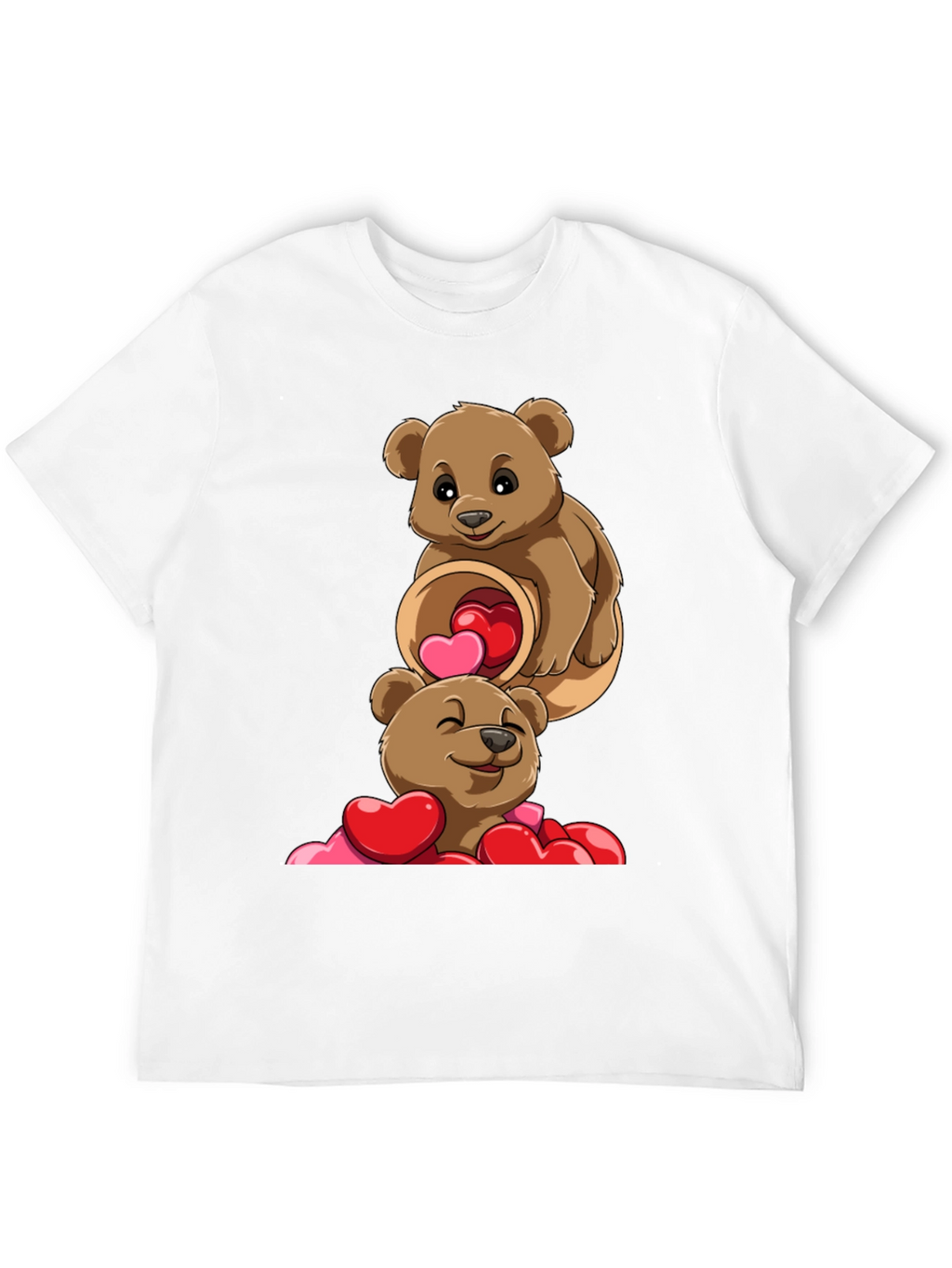 Bear Hugs & Hearts T-Shirt - Valentines Day Tee