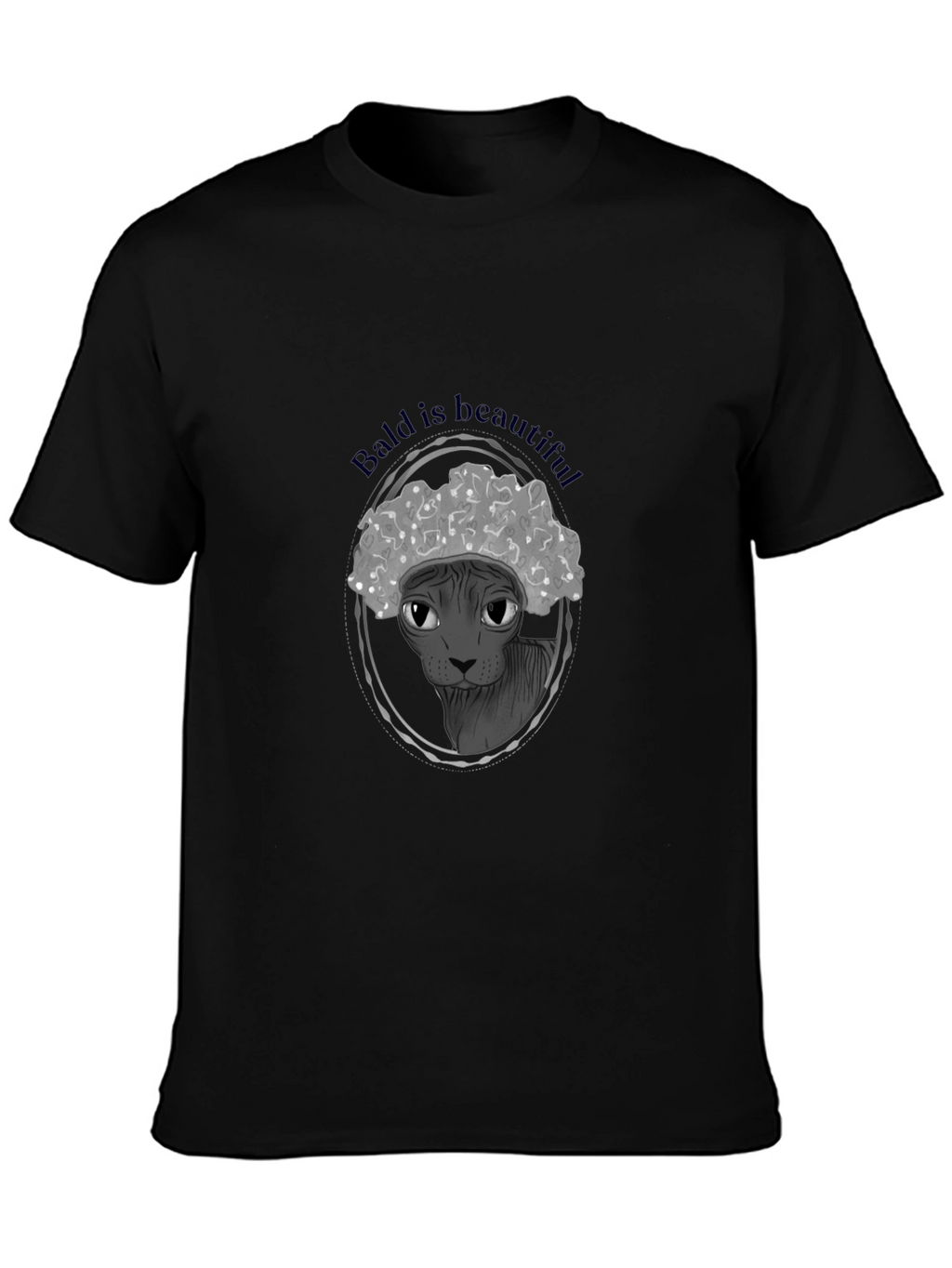 Bald is Beautiful T-Shirt: Unique Hairless Cat Design
