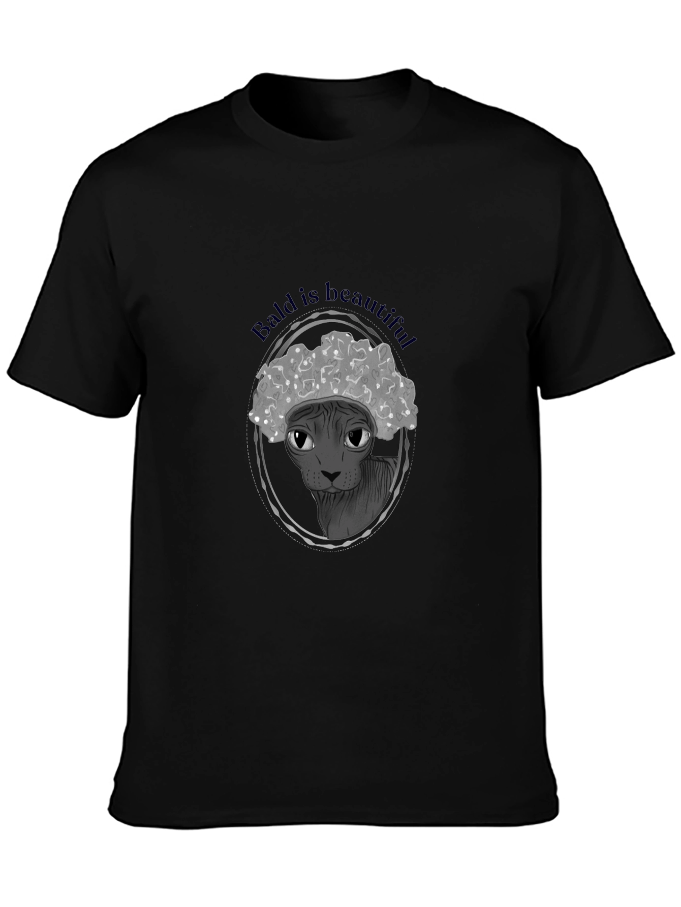Bald is Beautiful T-Shirt: Unique Hairless Cat Design