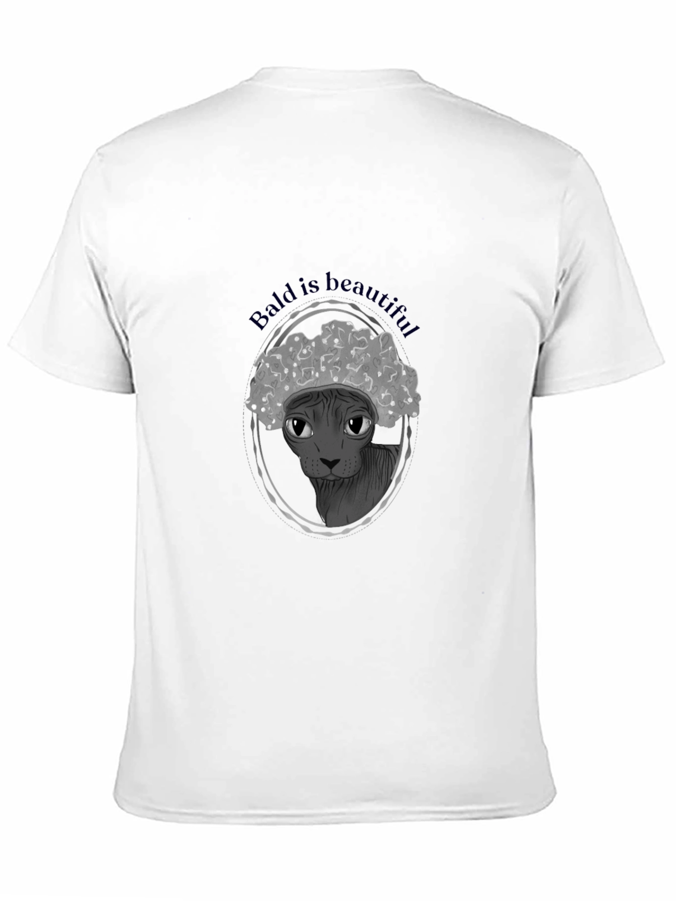 Bald is Beautiful T-Shirt: Unique Hairless Cat Design