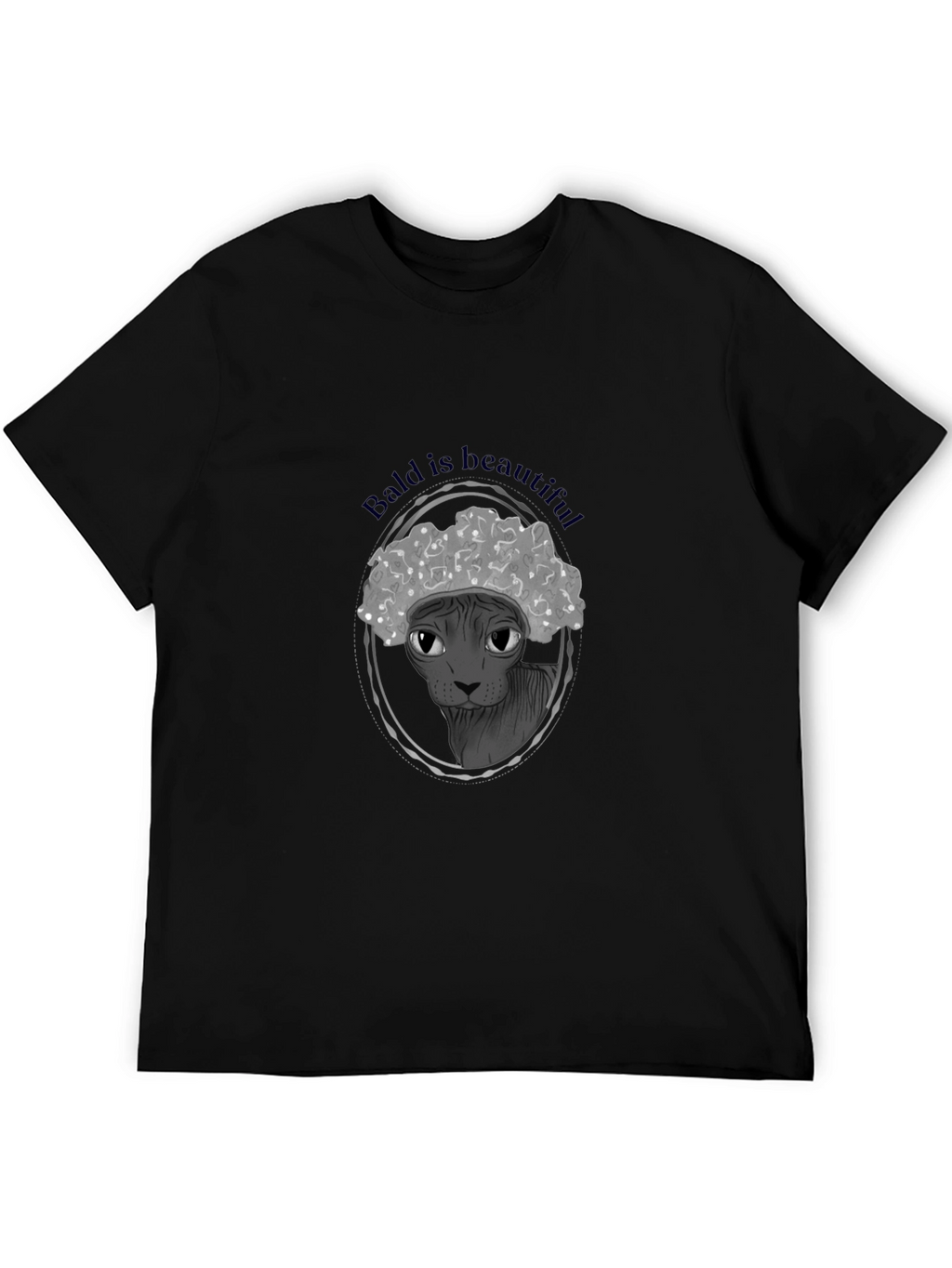 Bald is Beautiful T-Shirt: Unique Hairless Cat Design