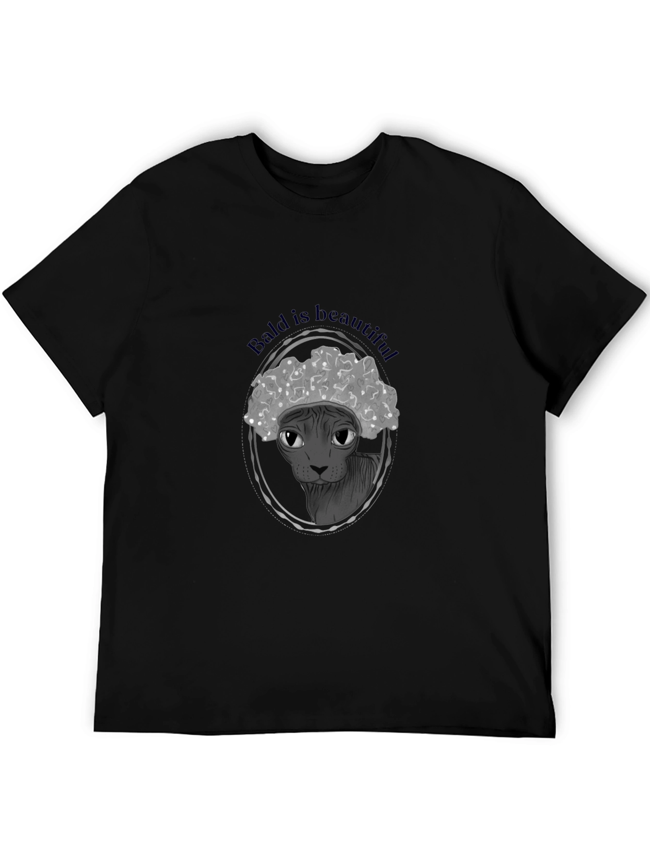 Bald is Beautiful T-Shirt: Unique Hairless Cat Design
