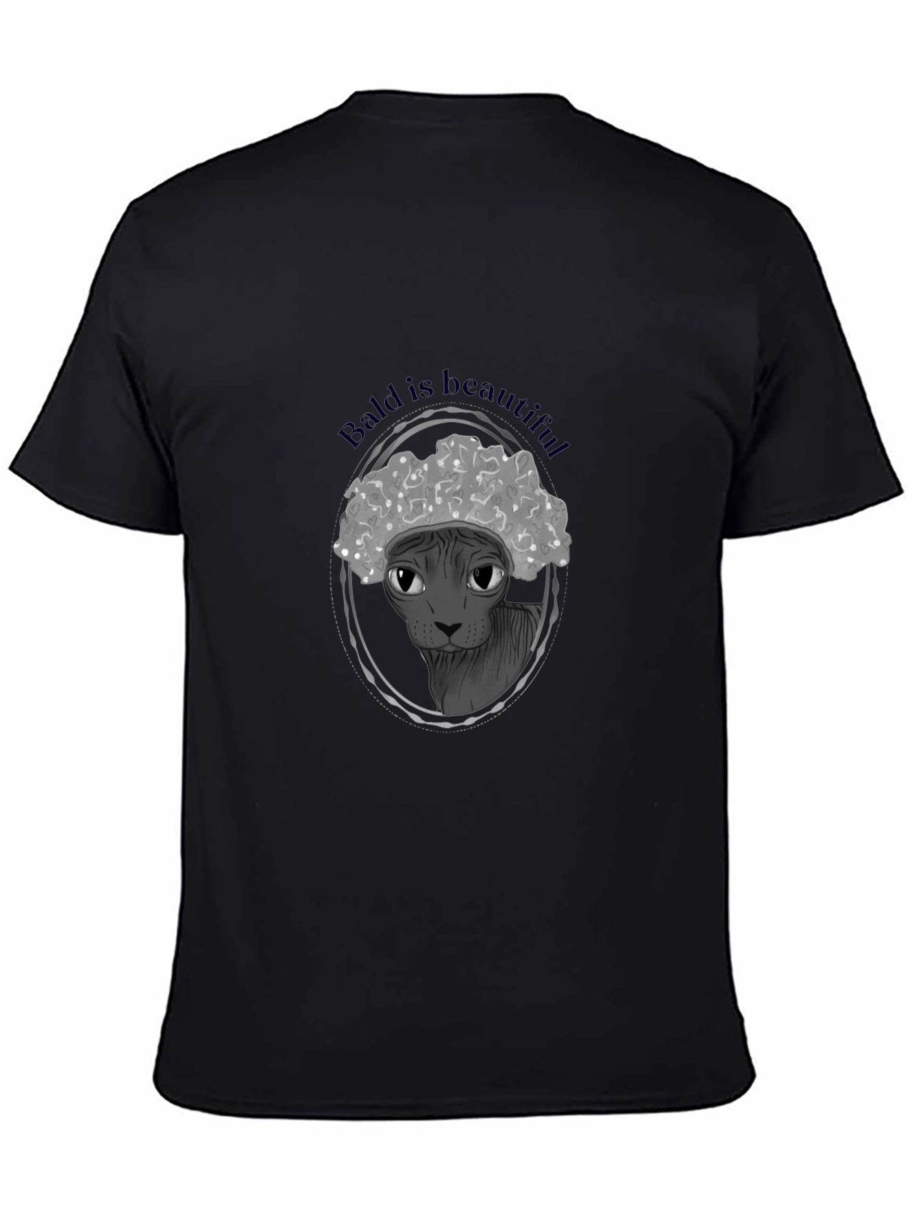 Bald is Beautiful T-Shirt: Unique Hairless Cat Design