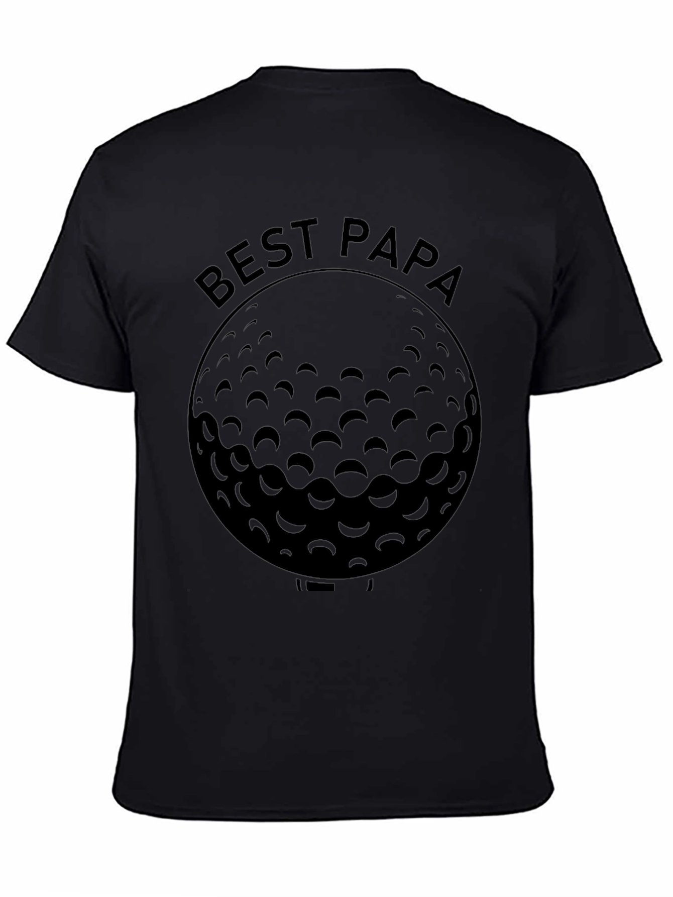 Best Papa Golf Ball Graphic T-Shirt