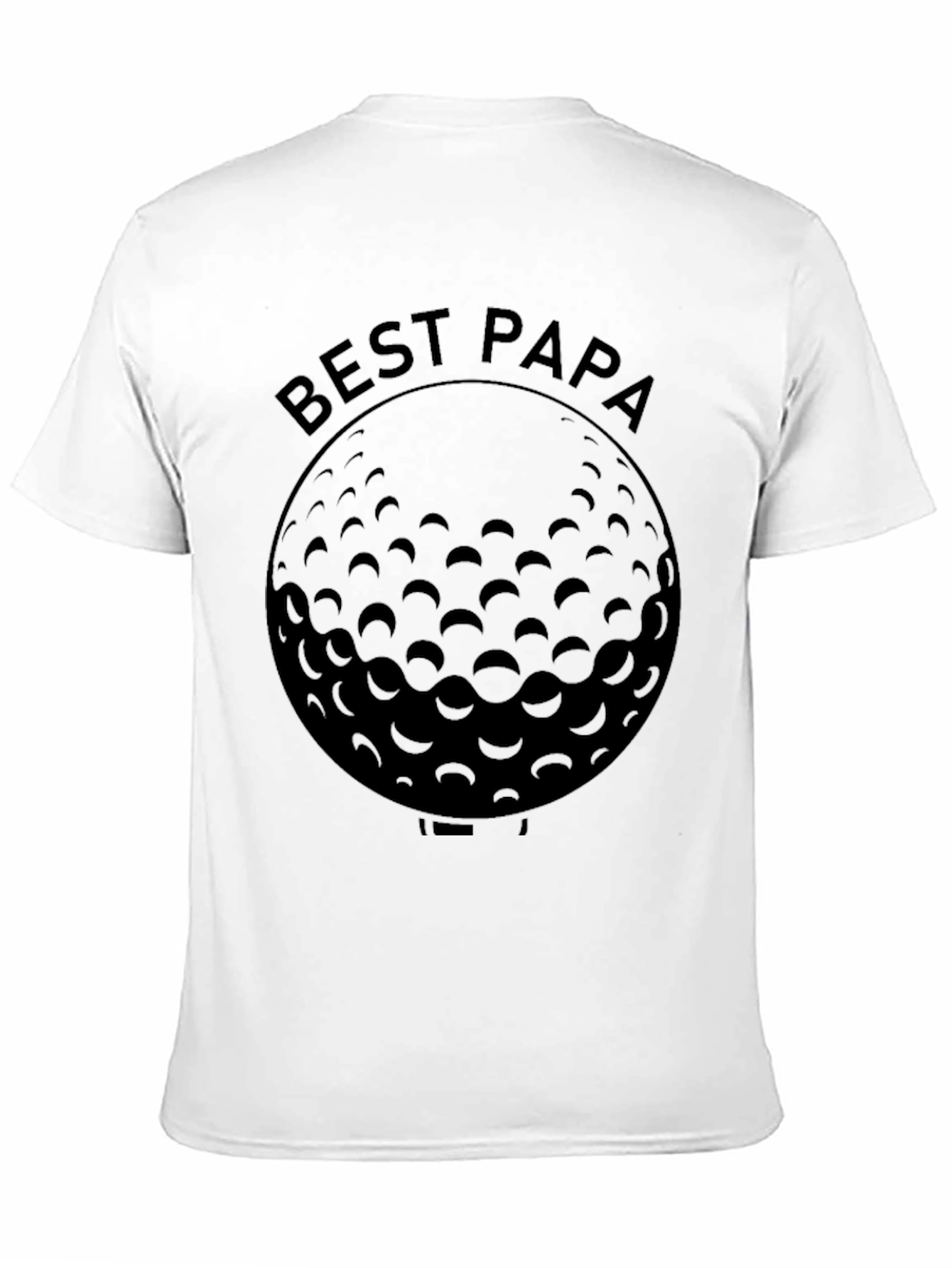 Best Papa Golf Ball Graphic T-Shirt