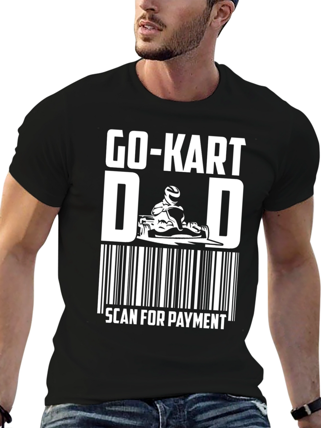 Go-Kart Dad Scan For Payment Funny T-Shirt