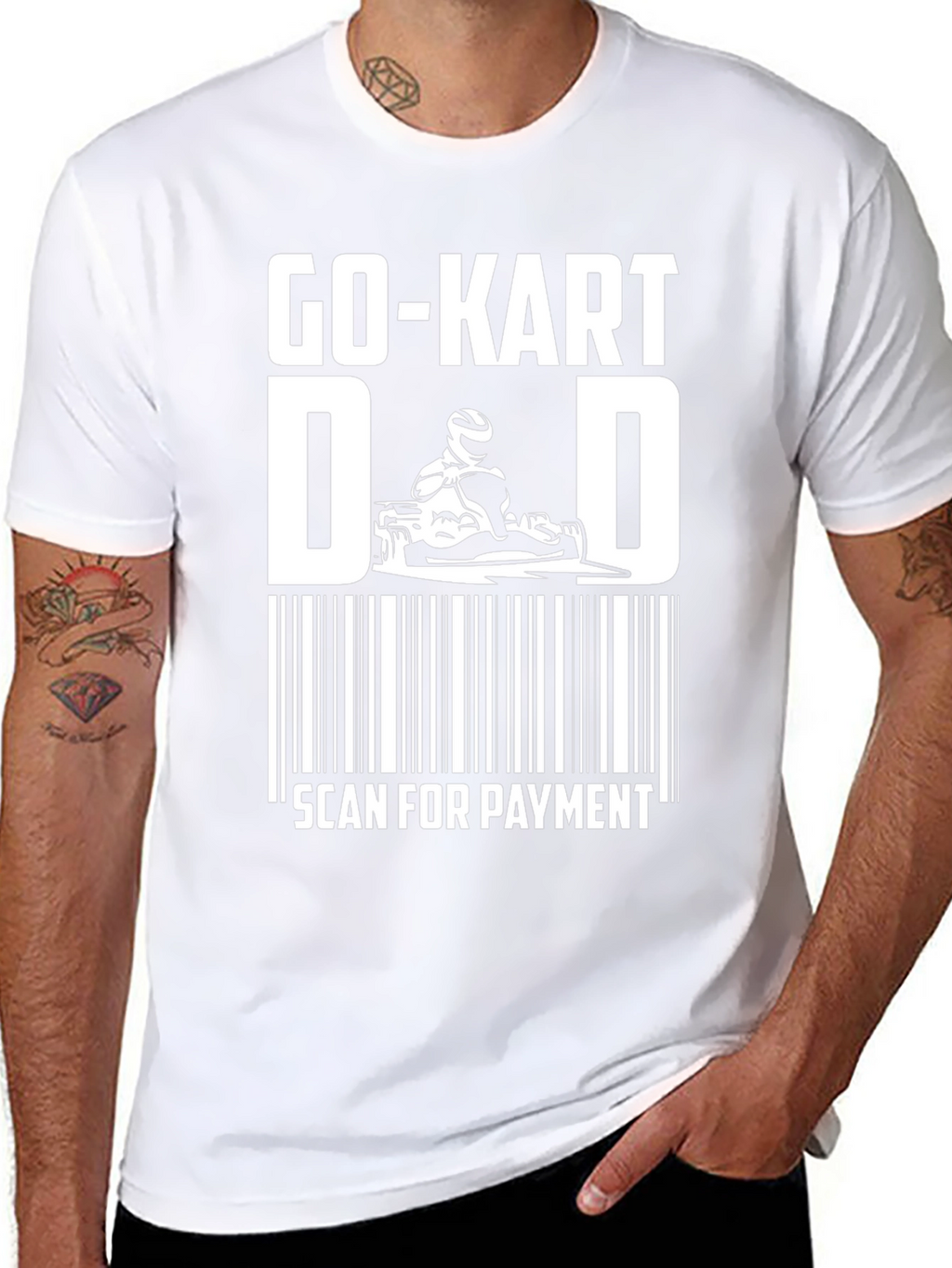 Go-Kart Dad Scan For Payment Funny T-Shirt