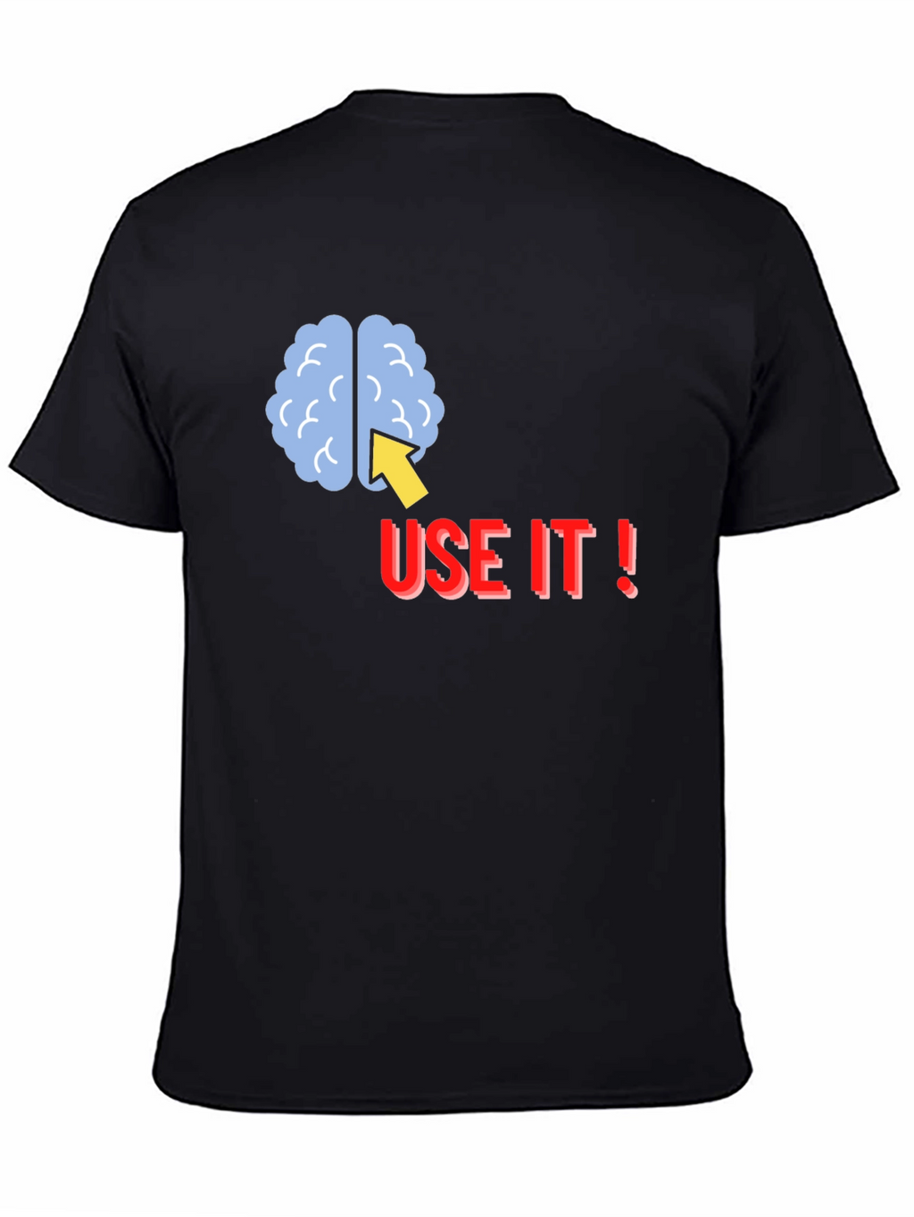 Use It! Brain Graphic Tee - Black