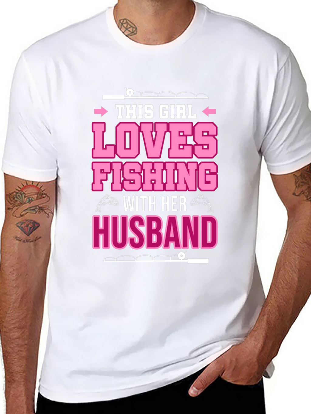 Fishing Lover Graphic Tee - Gift for Wife