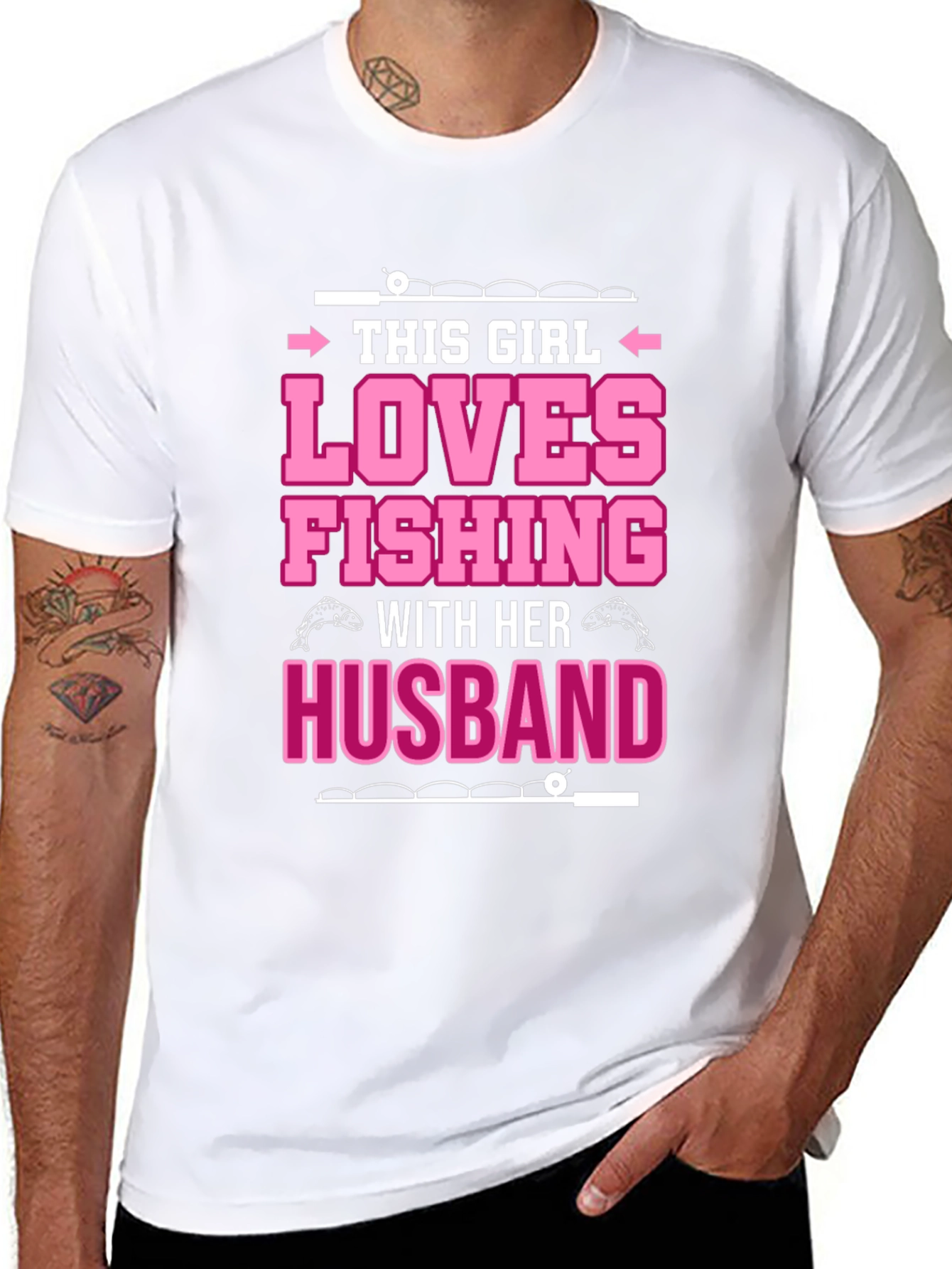 Fishing Lover Graphic Tee - Gift for Wife