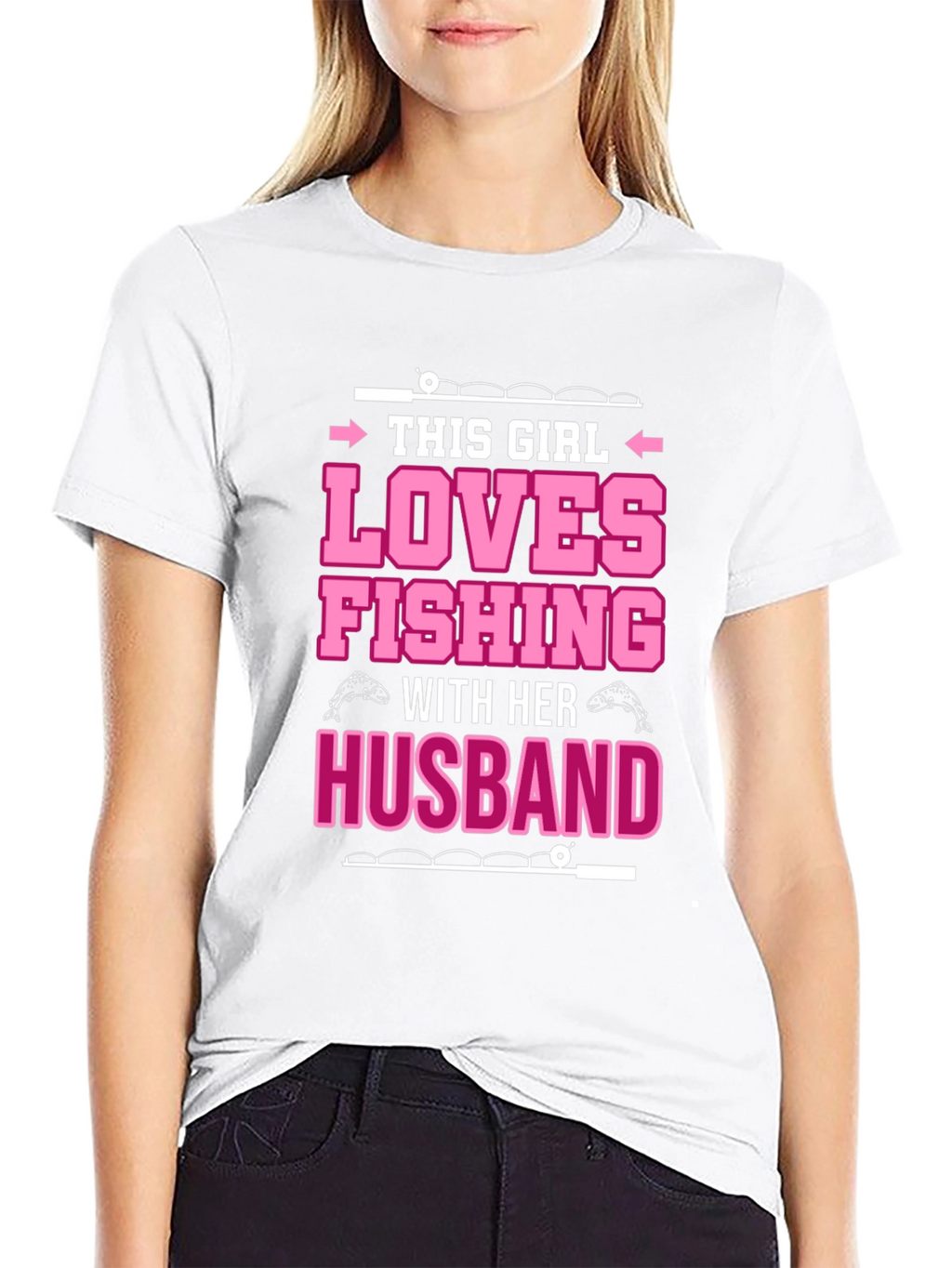 Fishing Lover Graphic Tee - Gift for Wife
