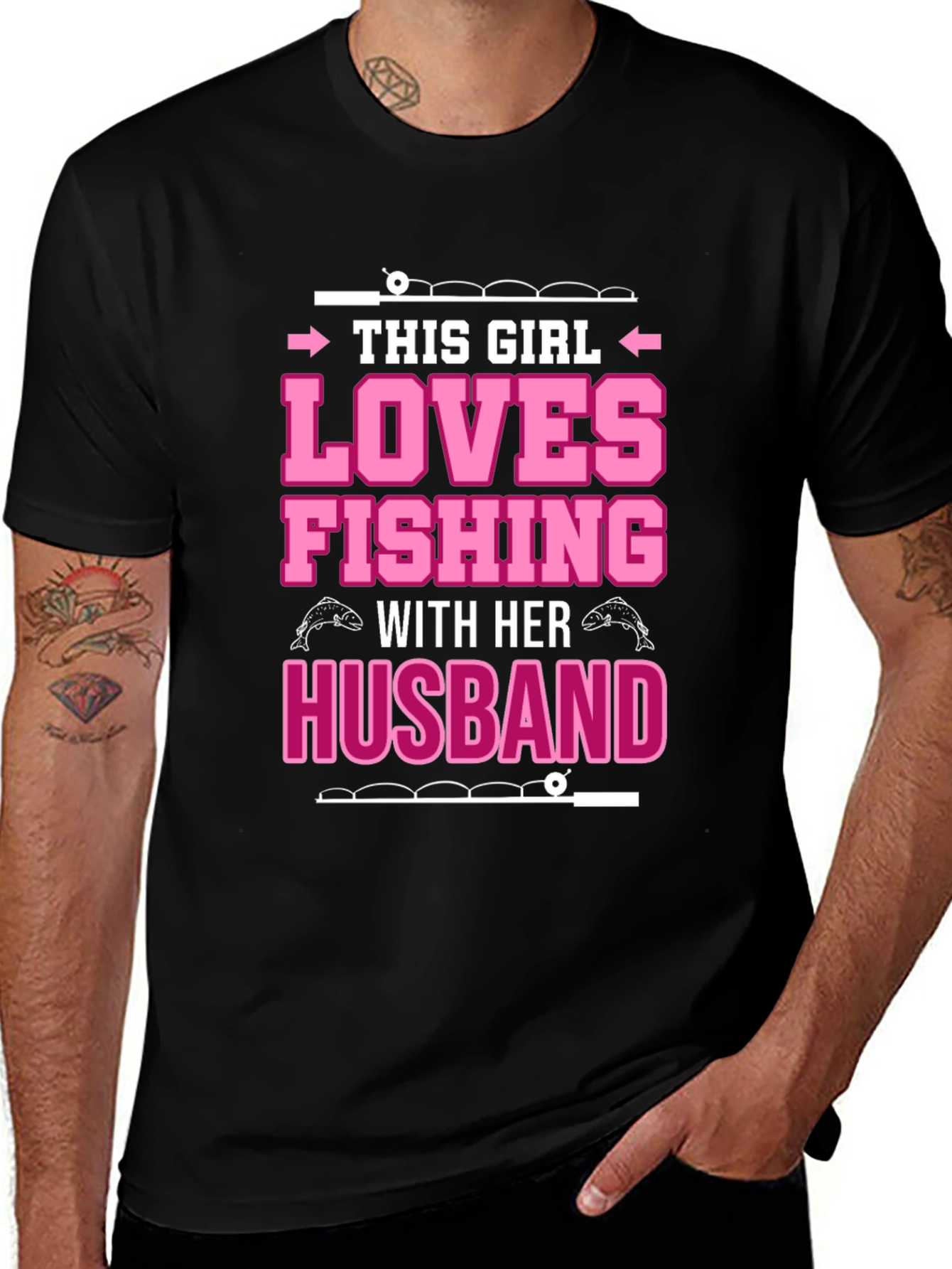 Fishing Lover Graphic Tee - Gift for Wife
