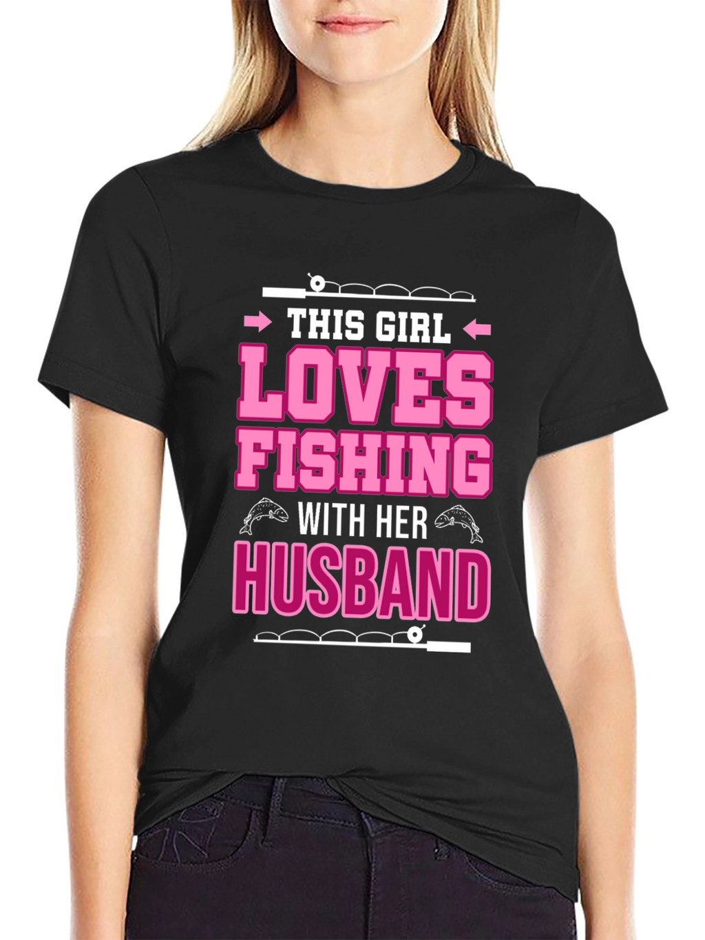 Fishing Lover Graphic Tee - Gift for Wife