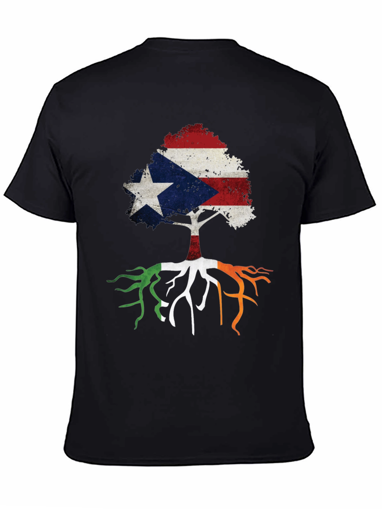 Puerto Rico Ireland Roots Tree T-Shirt