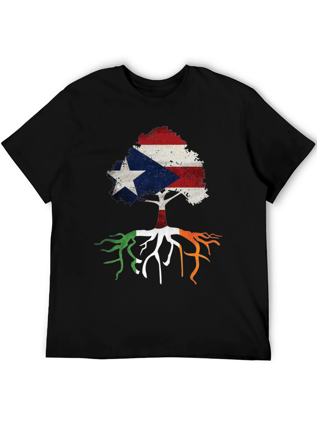 Puerto Rico Ireland Roots Tree T-Shirt
