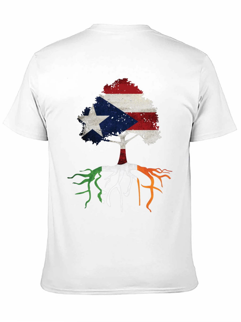 Puerto Rico Ireland Roots Tree T-Shirt