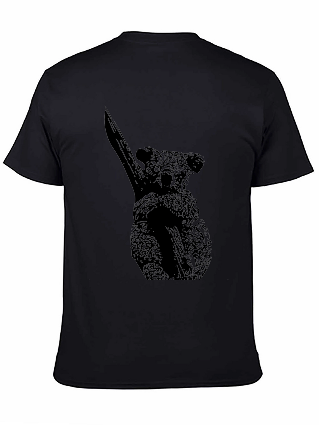Koala Graphic Tee - Black Cotton Blend