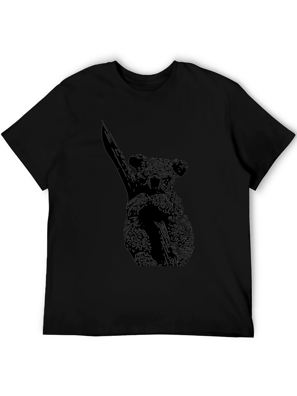 Koala Graphic Tee - Black Cotton Blend