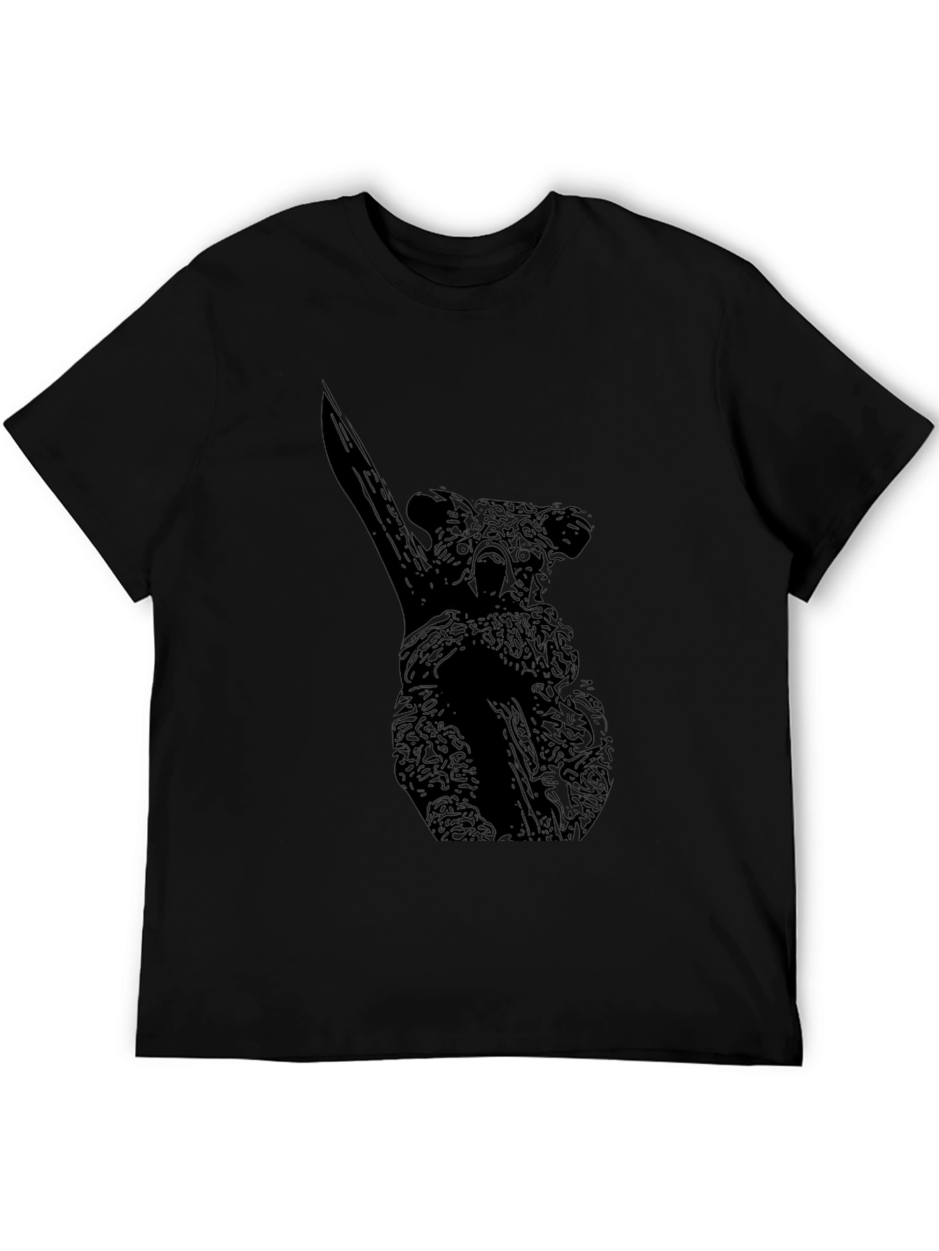 Koala Graphic Tee - Black Cotton Blend