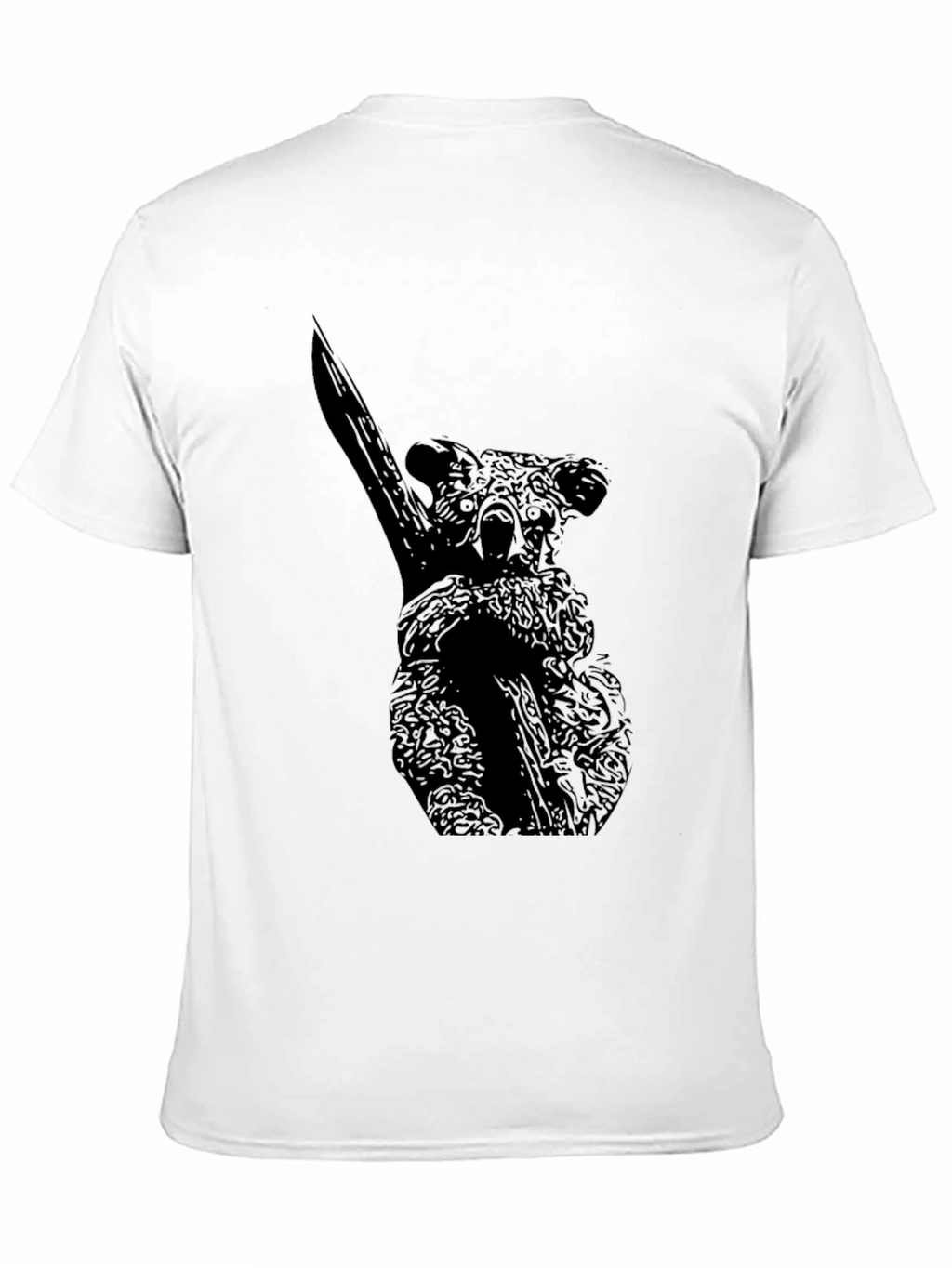 Koala Graphic Tee - Black Cotton Blend