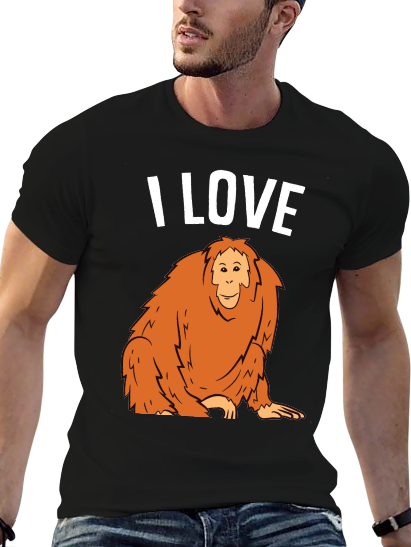 I Love Orangutans Graphic T-Shirt