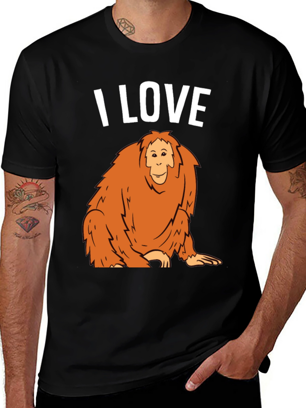 I Love Orangutans Graphic T-Shirt