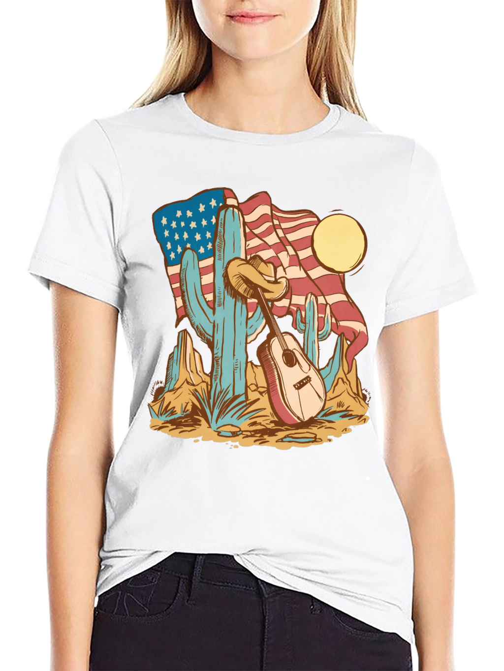 American Desert Guitar T-Shirt