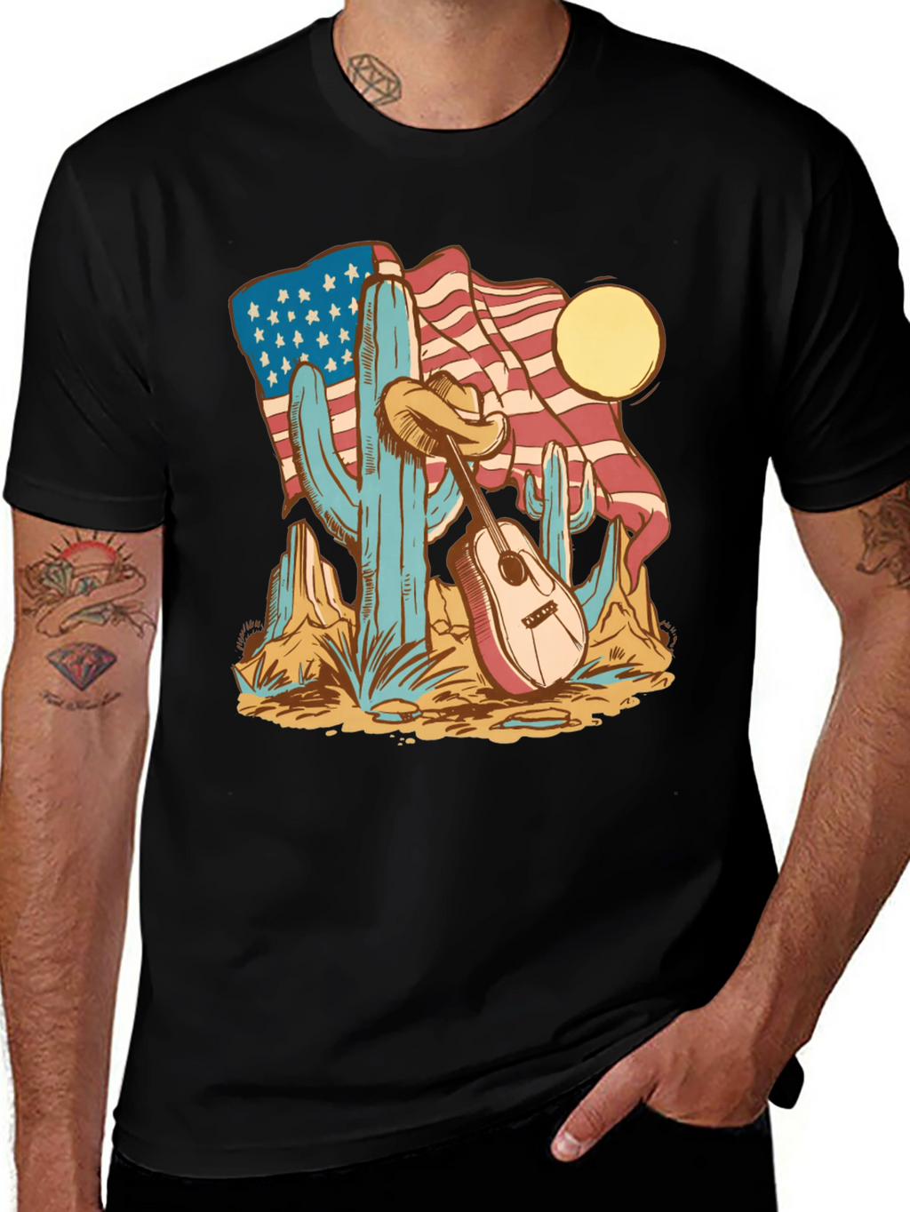 American Desert Guitar T-Shirt
