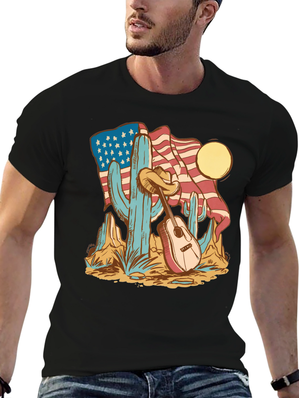 American Desert Guitar T-Shirt