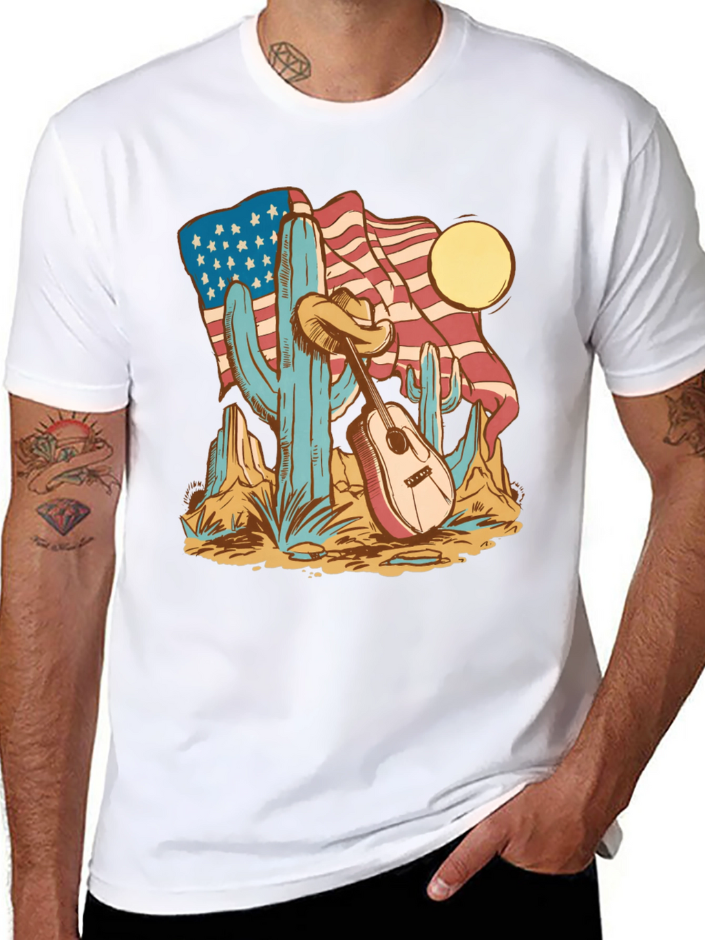 American Desert Guitar T-Shirt