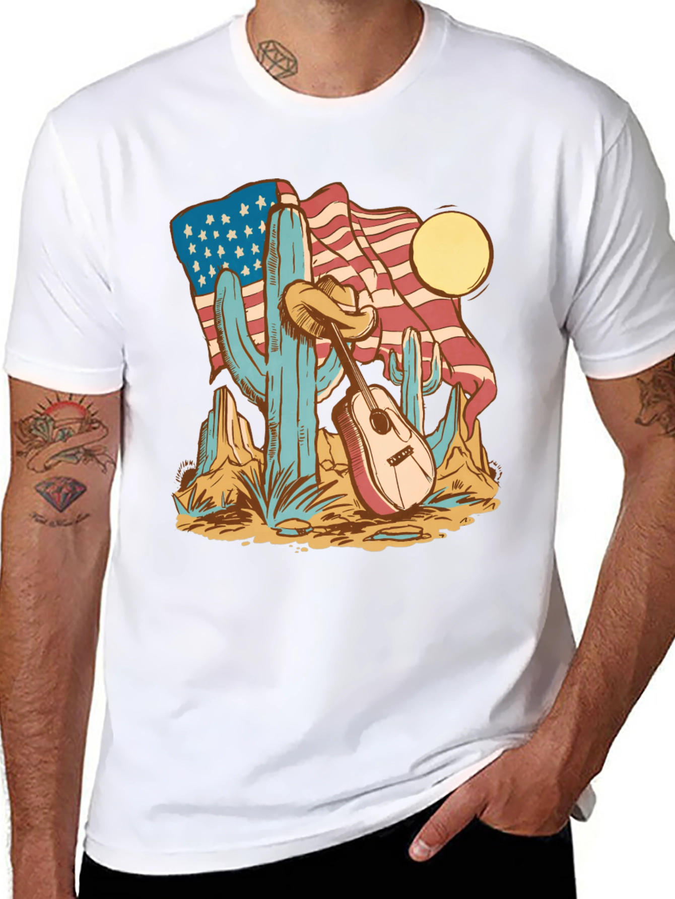 American Desert Guitar T-Shirt