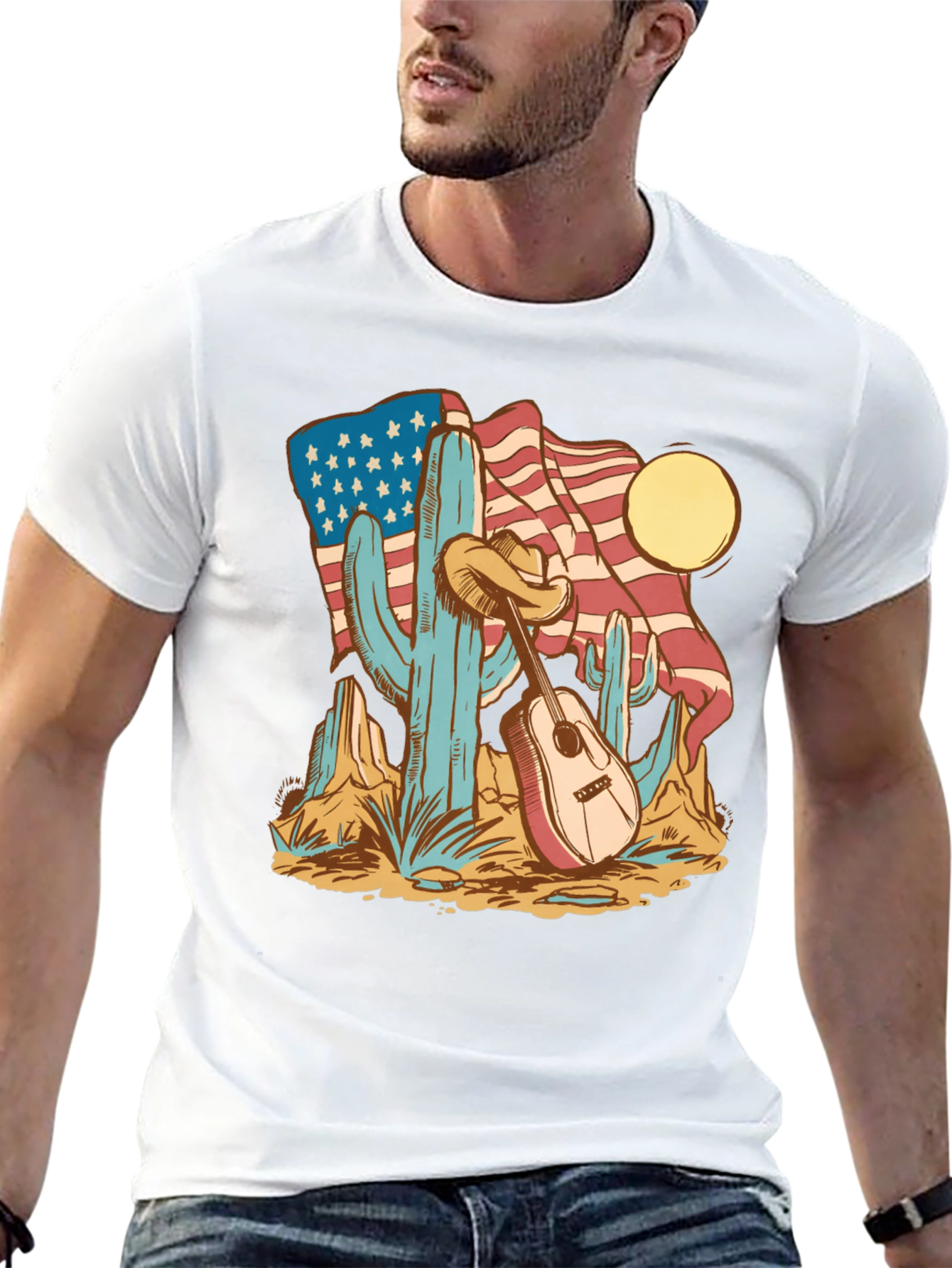 American Desert Guitar T-Shirt