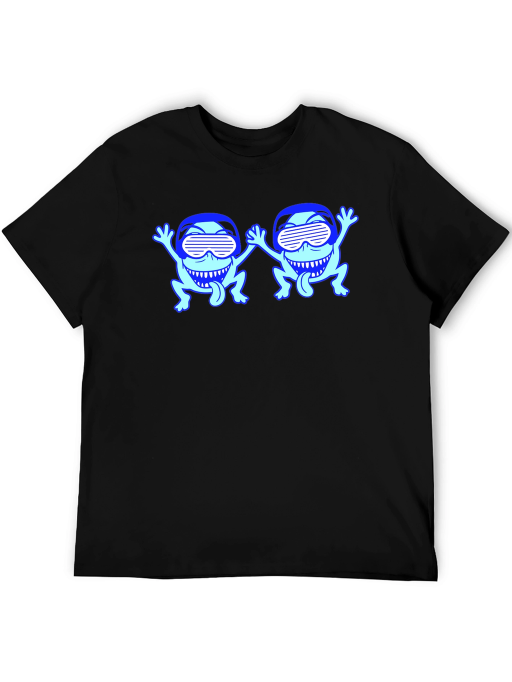 Cool Frogs Black T-Shirt