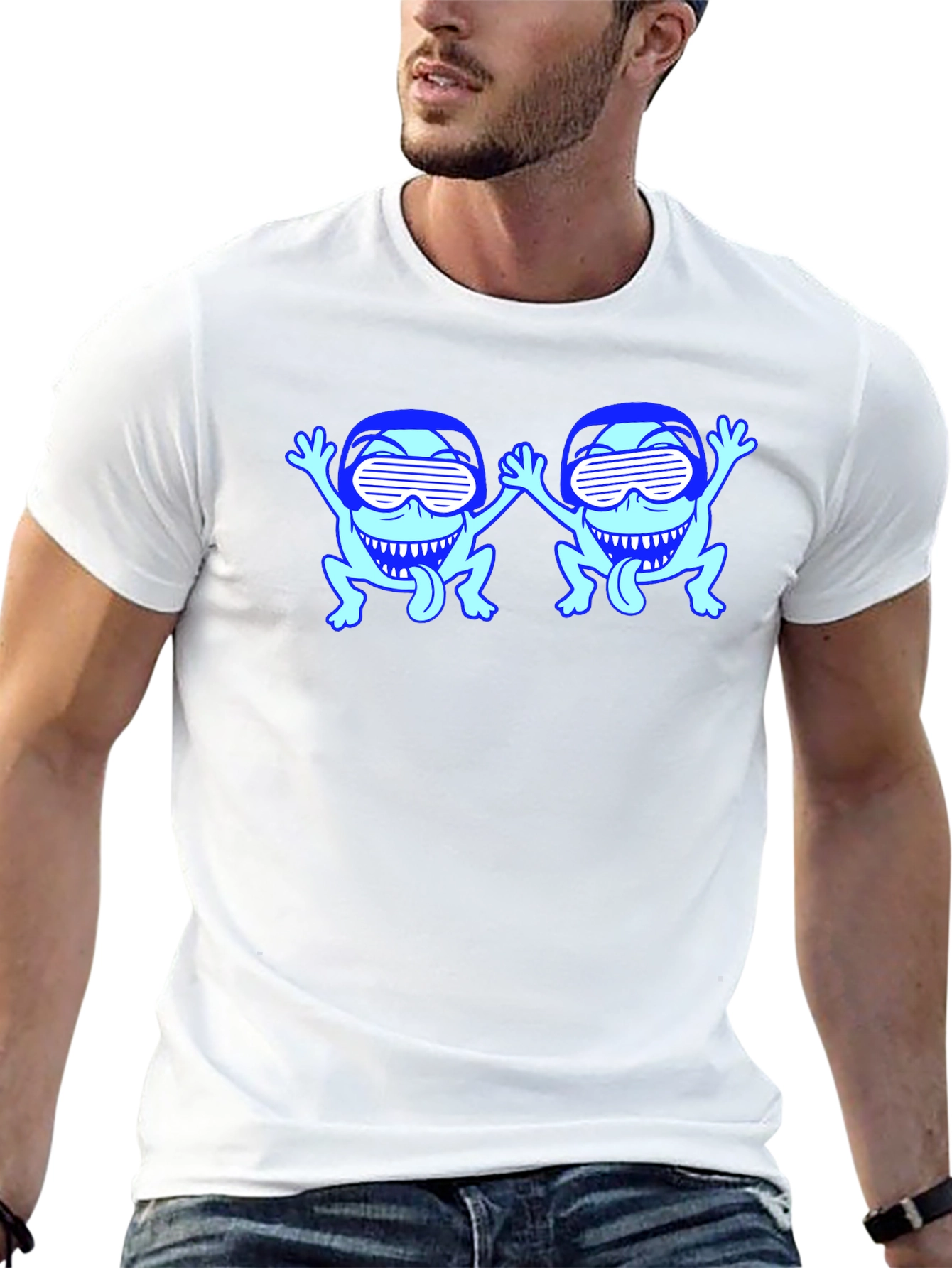 Cool Frogs Black T-Shirt