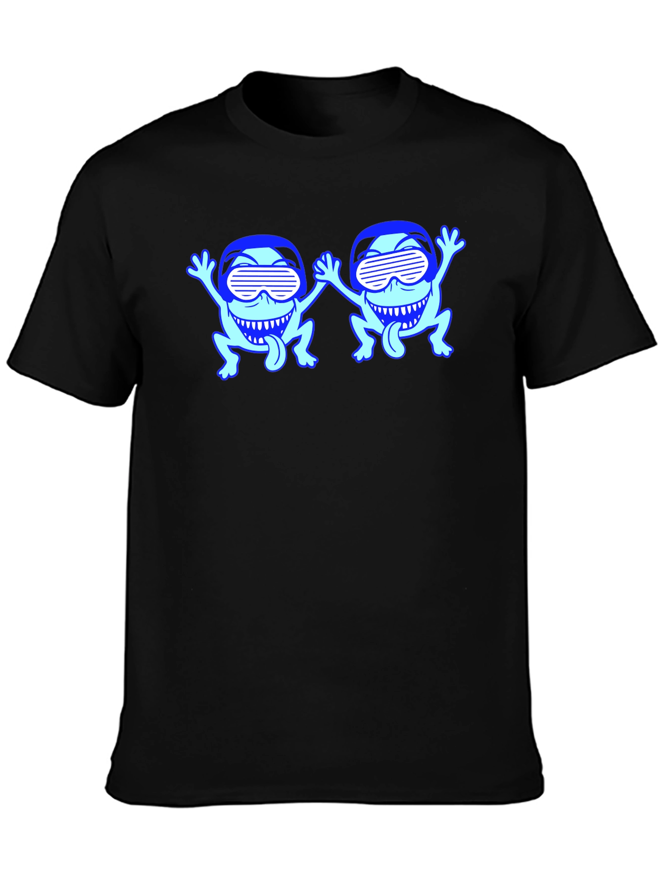 Cool Frogs Black T-Shirt